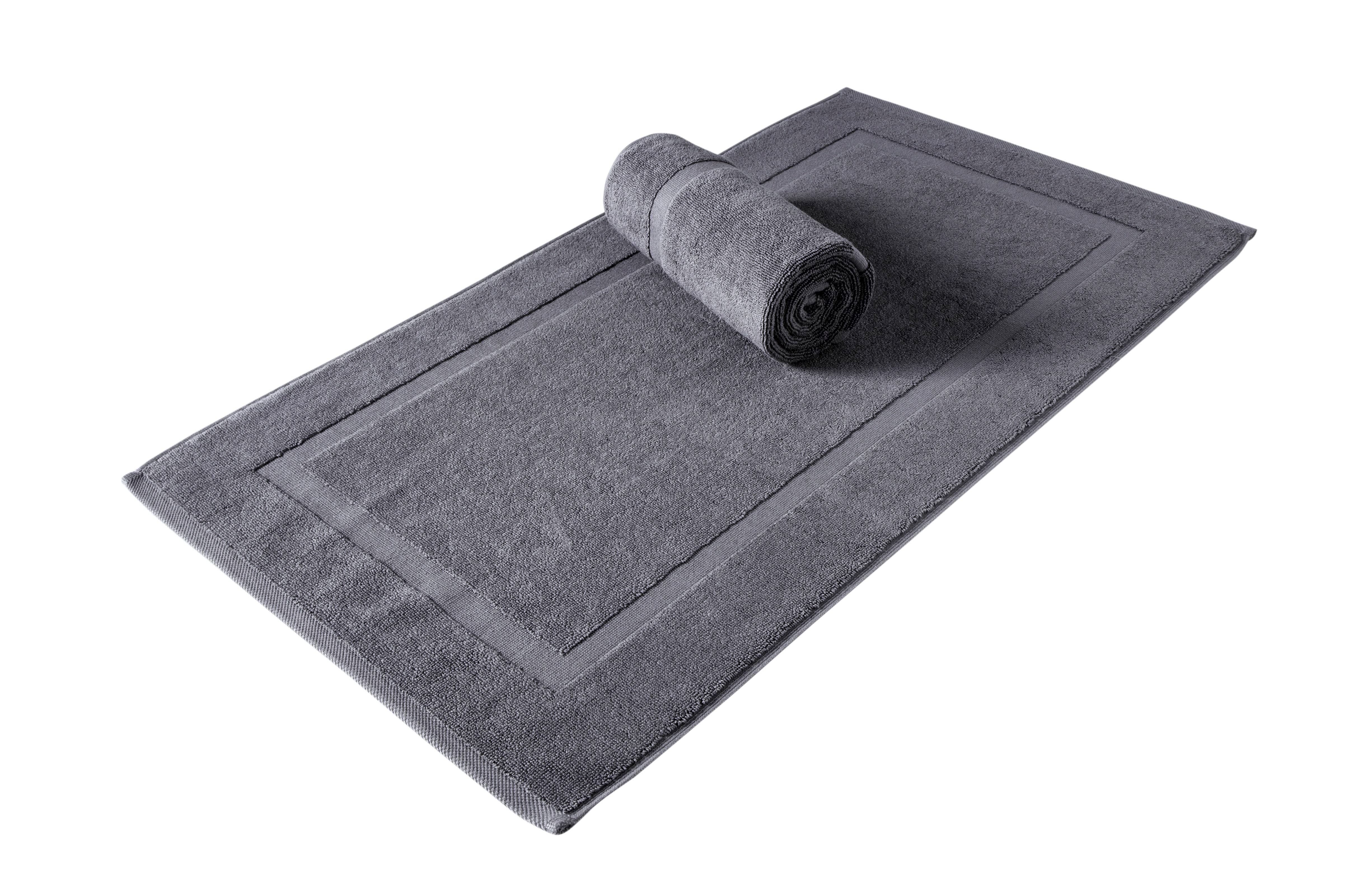 PANEL BANDED 2 PC BATH MAT SET