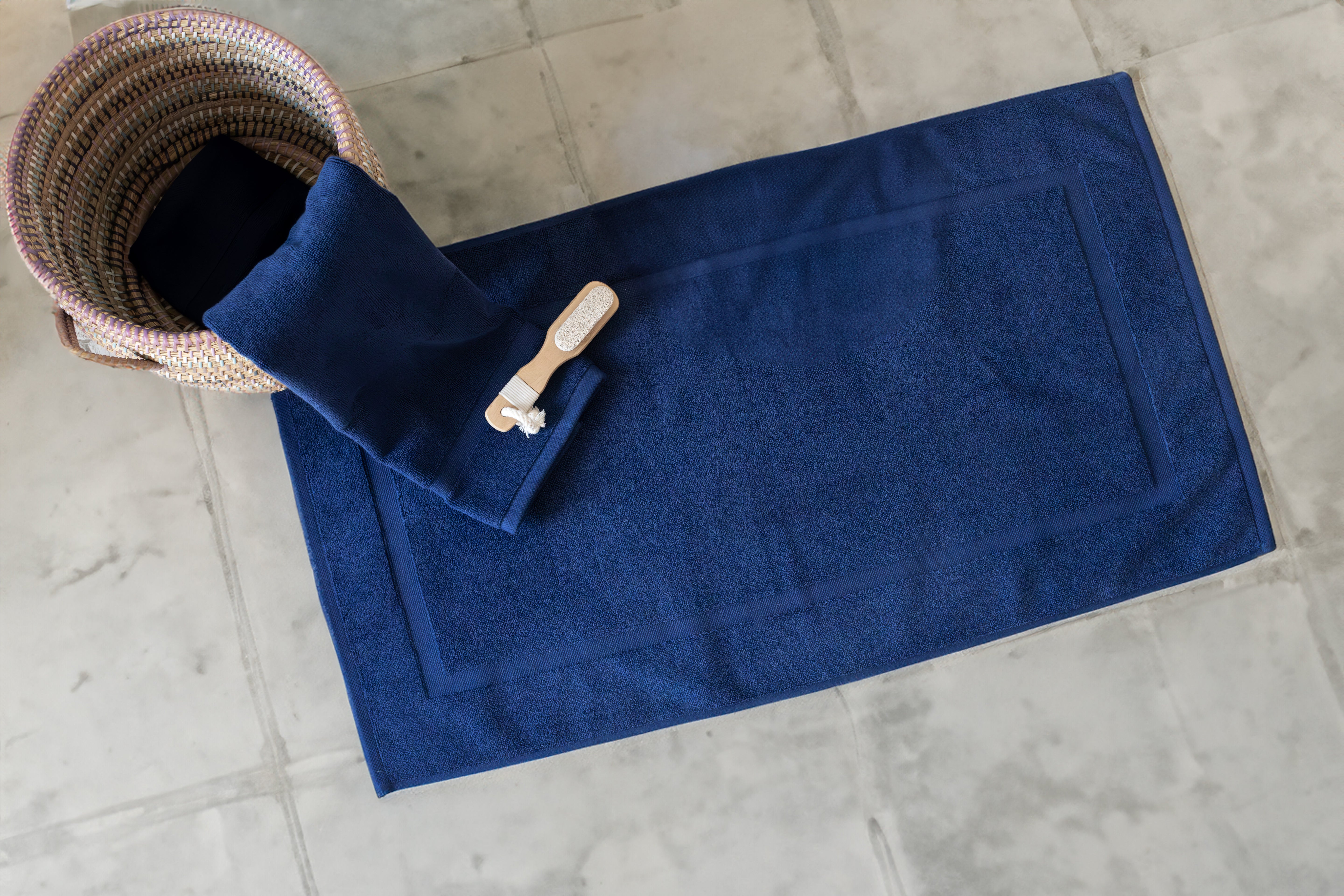 PANEL BANDED 2 PC BATH MAT SET 20X34