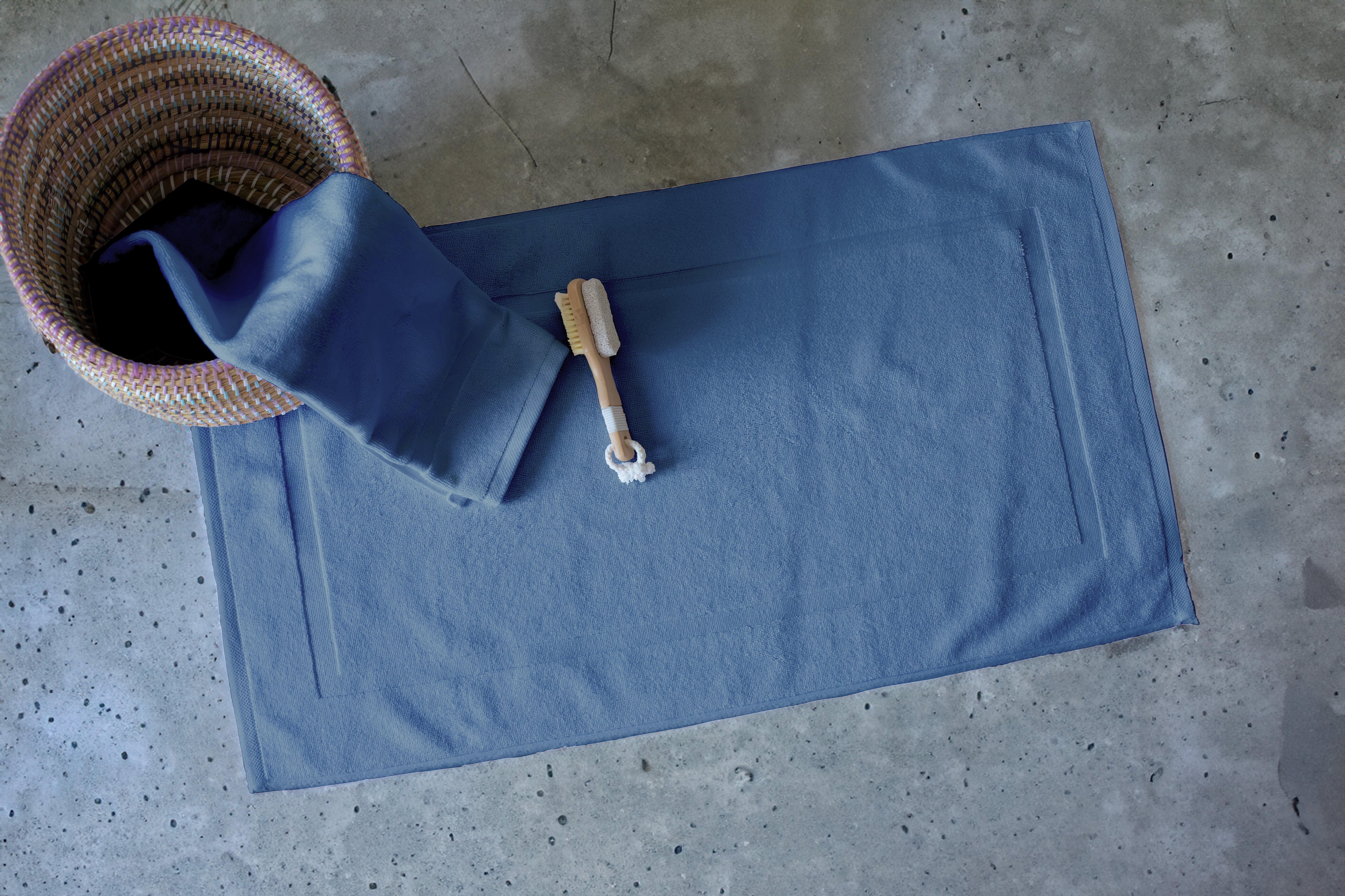 PANEL BANDED 2 PC BATH MAT SET 20X34