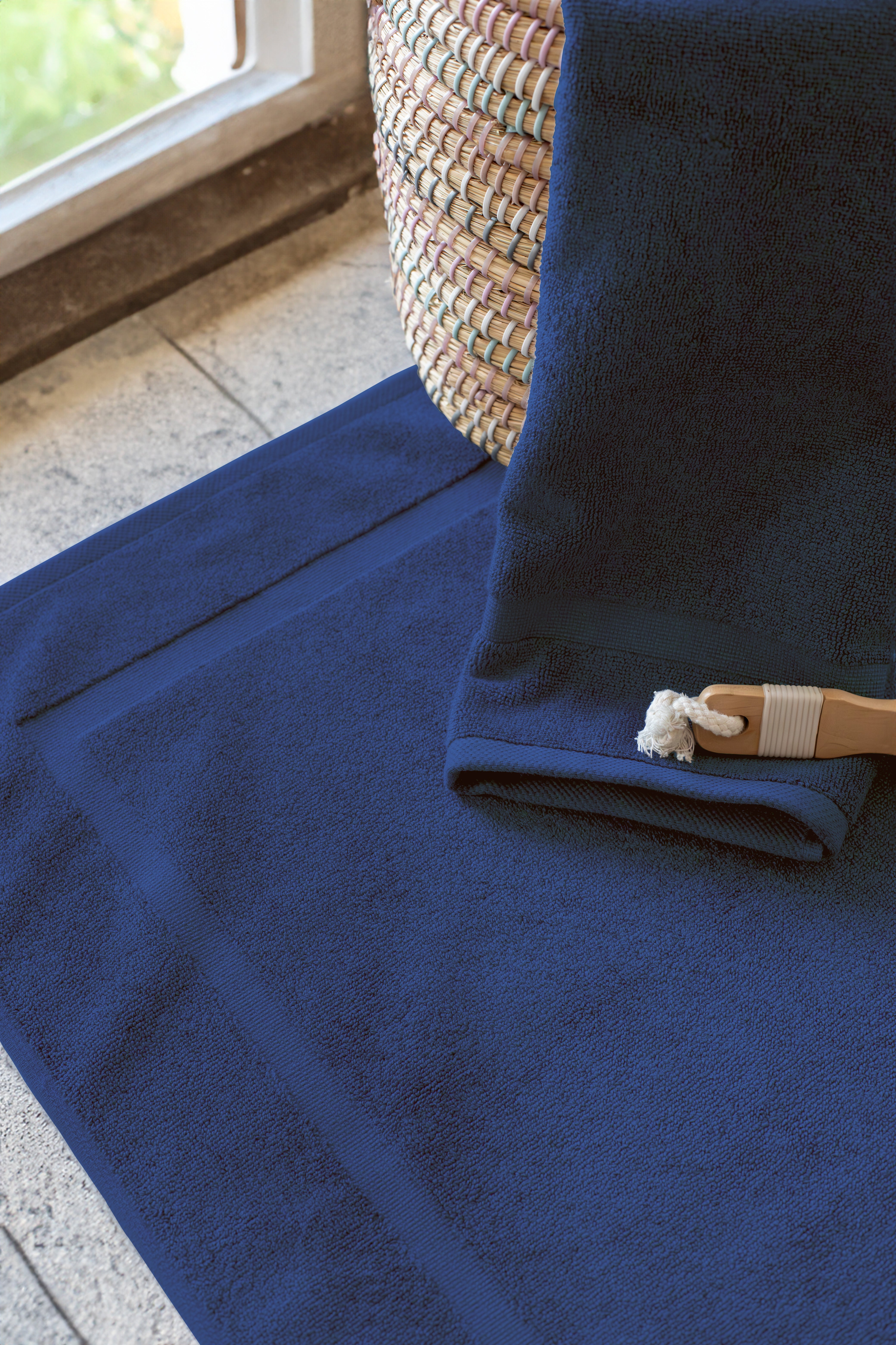 PANEL BANDED 2 PC BATH MAT SET 20X34