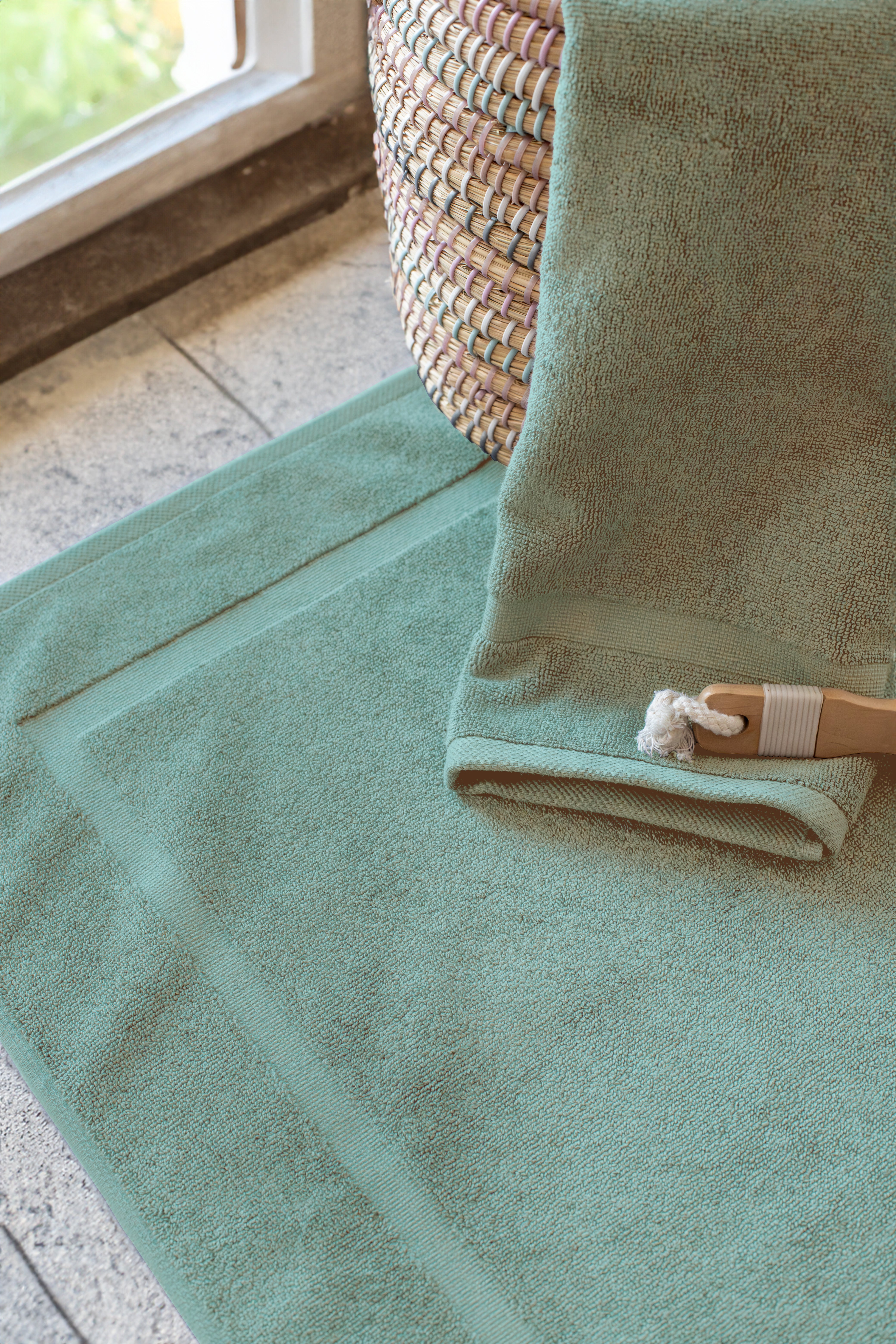 PANEL BANDED 2 PC BATH MAT SET 20X34