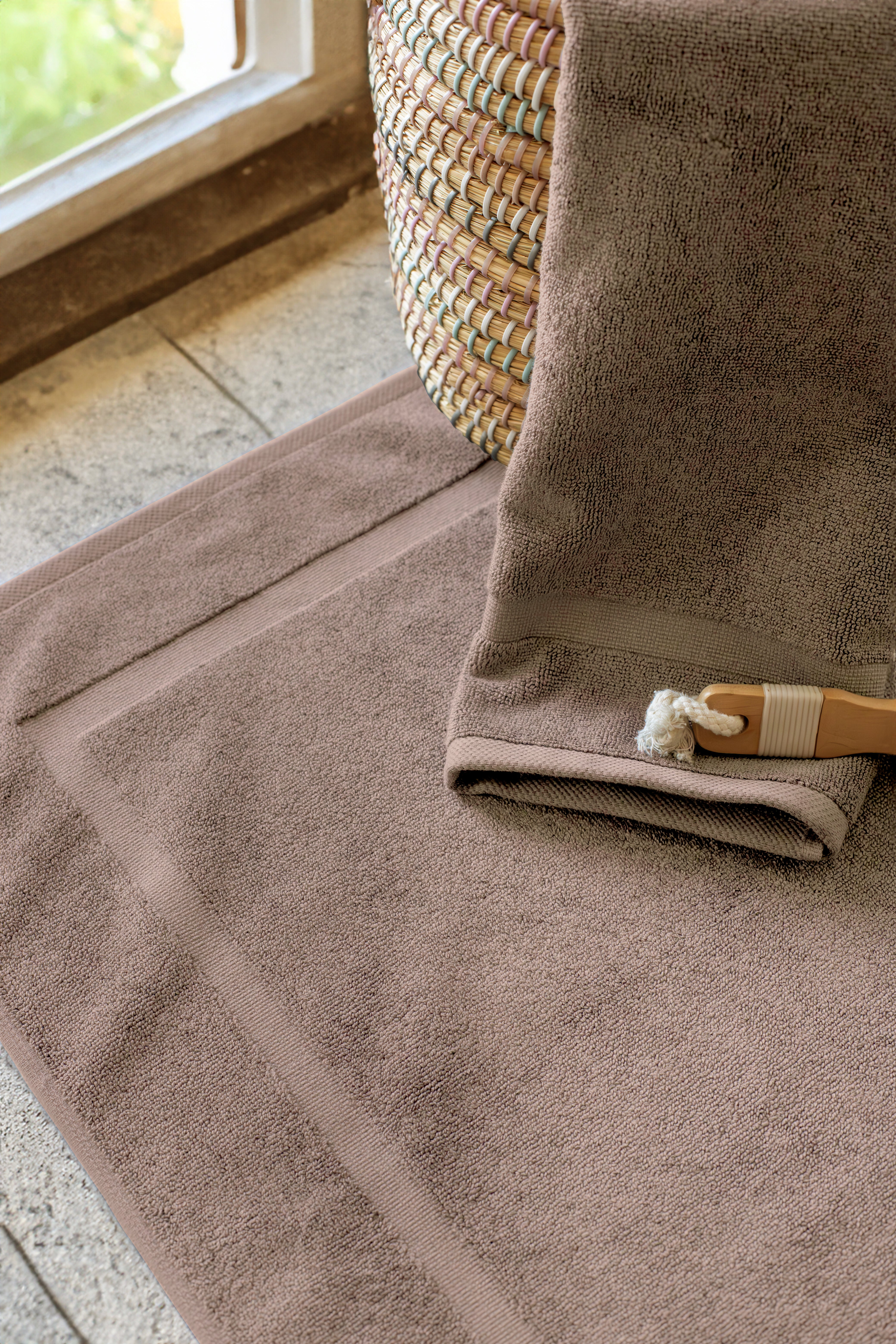 PANEL BANDED 2 PC BATH MAT SET 20X34