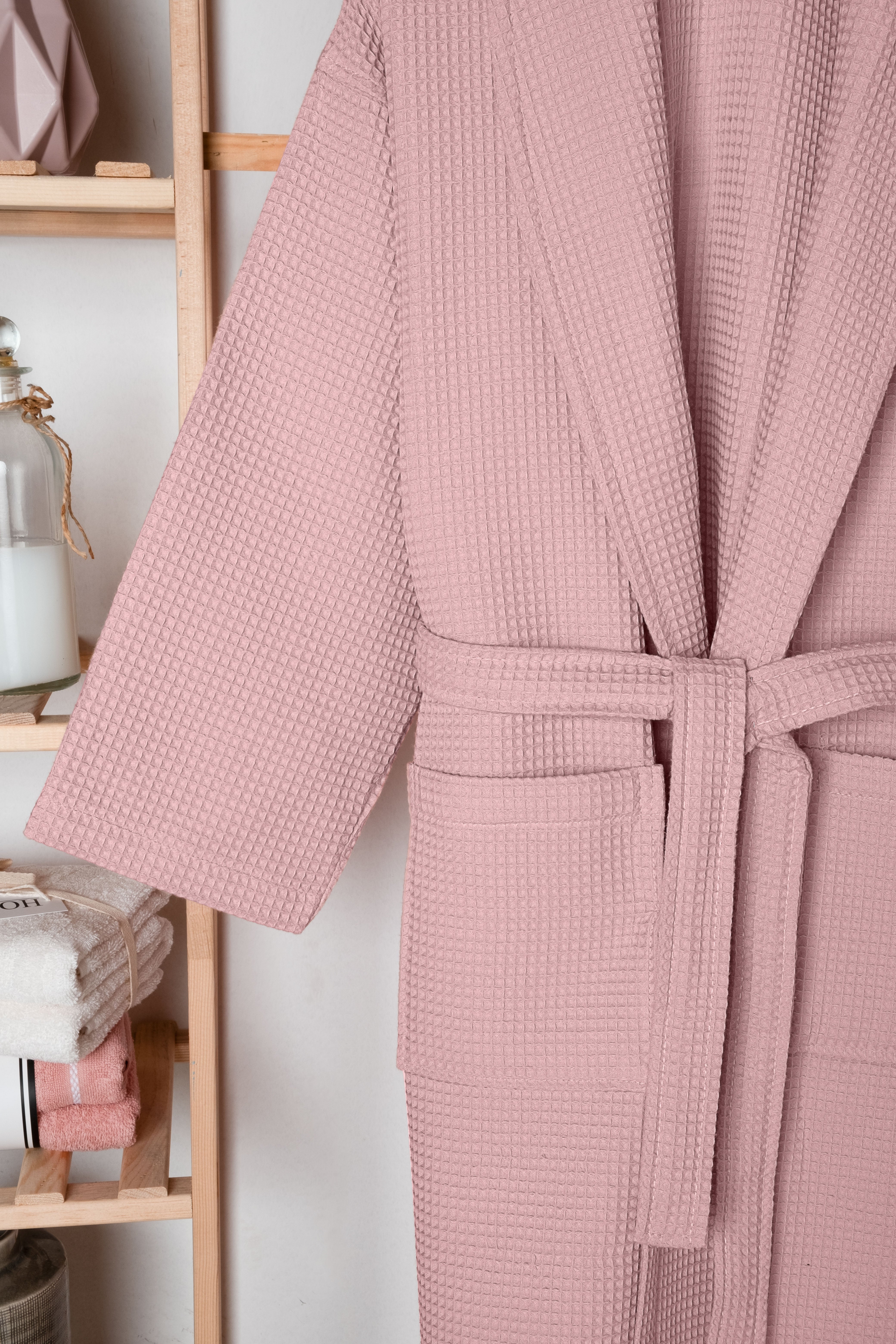 WAFFLE BATHROBE