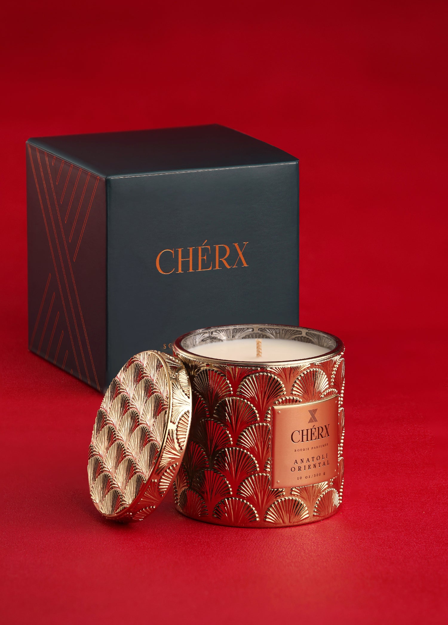 Anatoli Oriental Glass Jar Candle