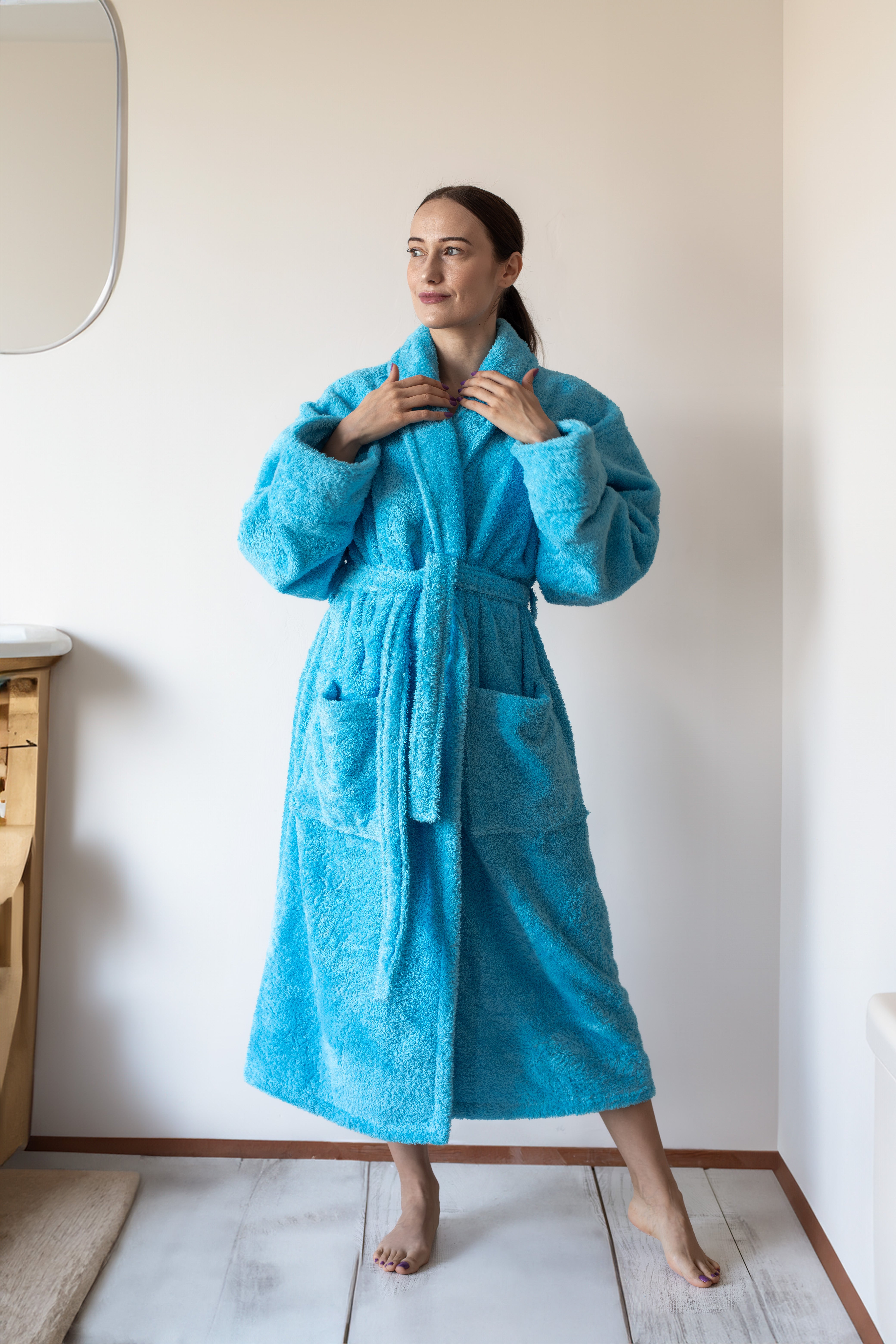 550 GSM Shawl Terry Robe