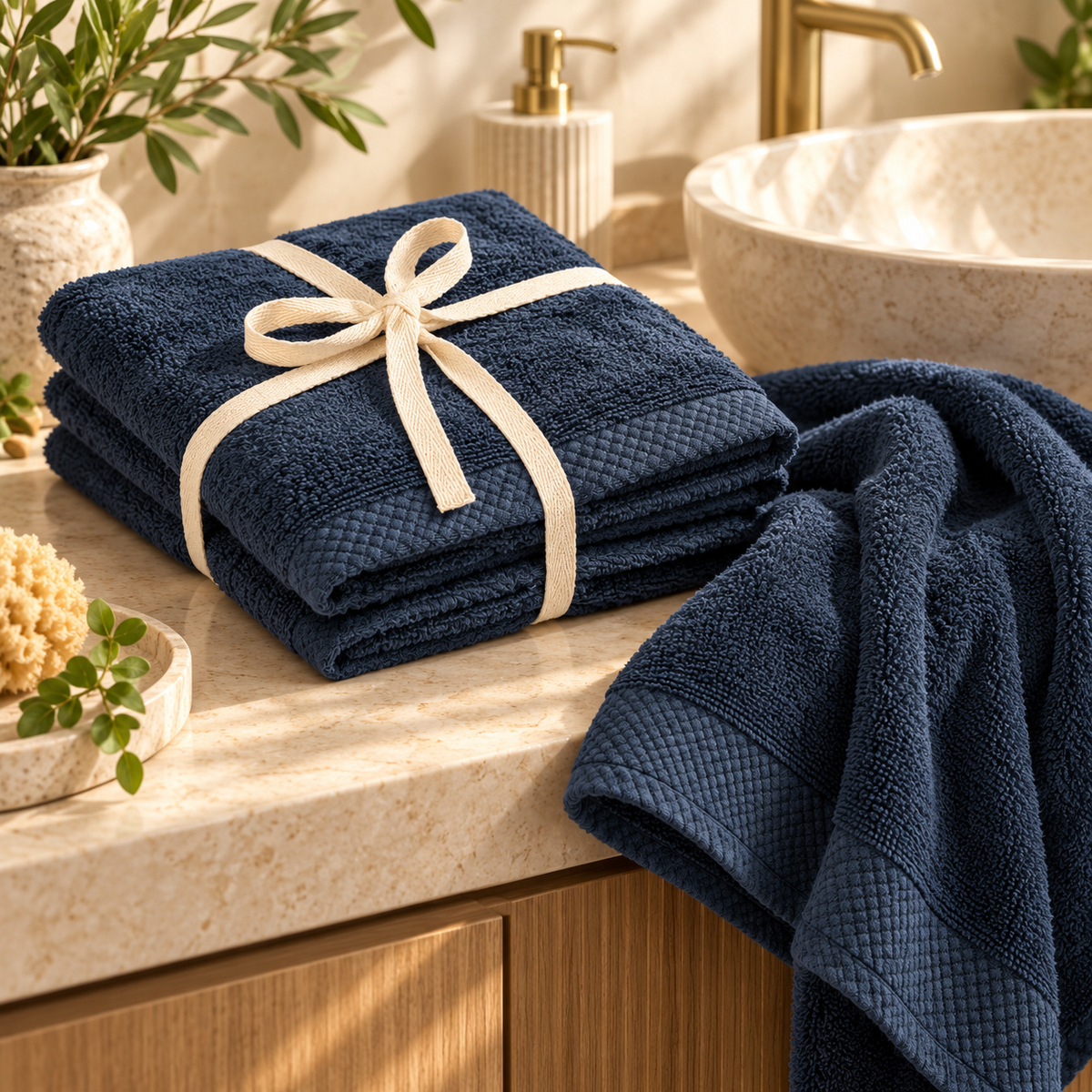 SALBAKOS Madison Zero Twist Hand Towels – 2 Pack