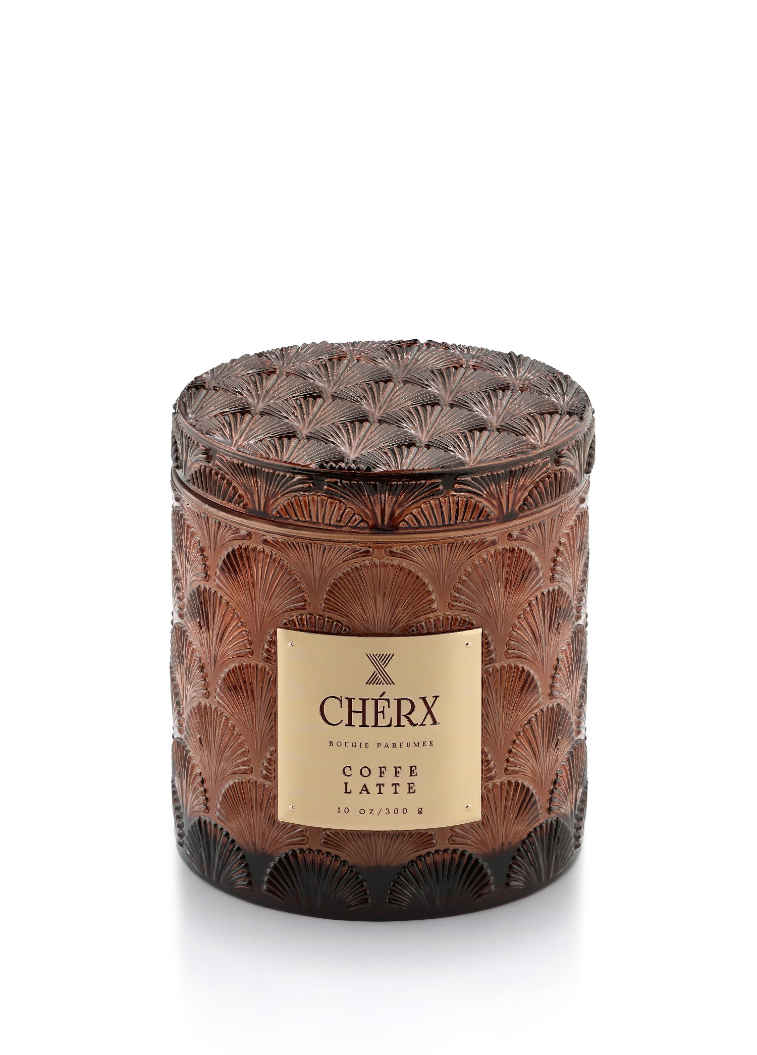 Coffee Latte Glass Jar Candle