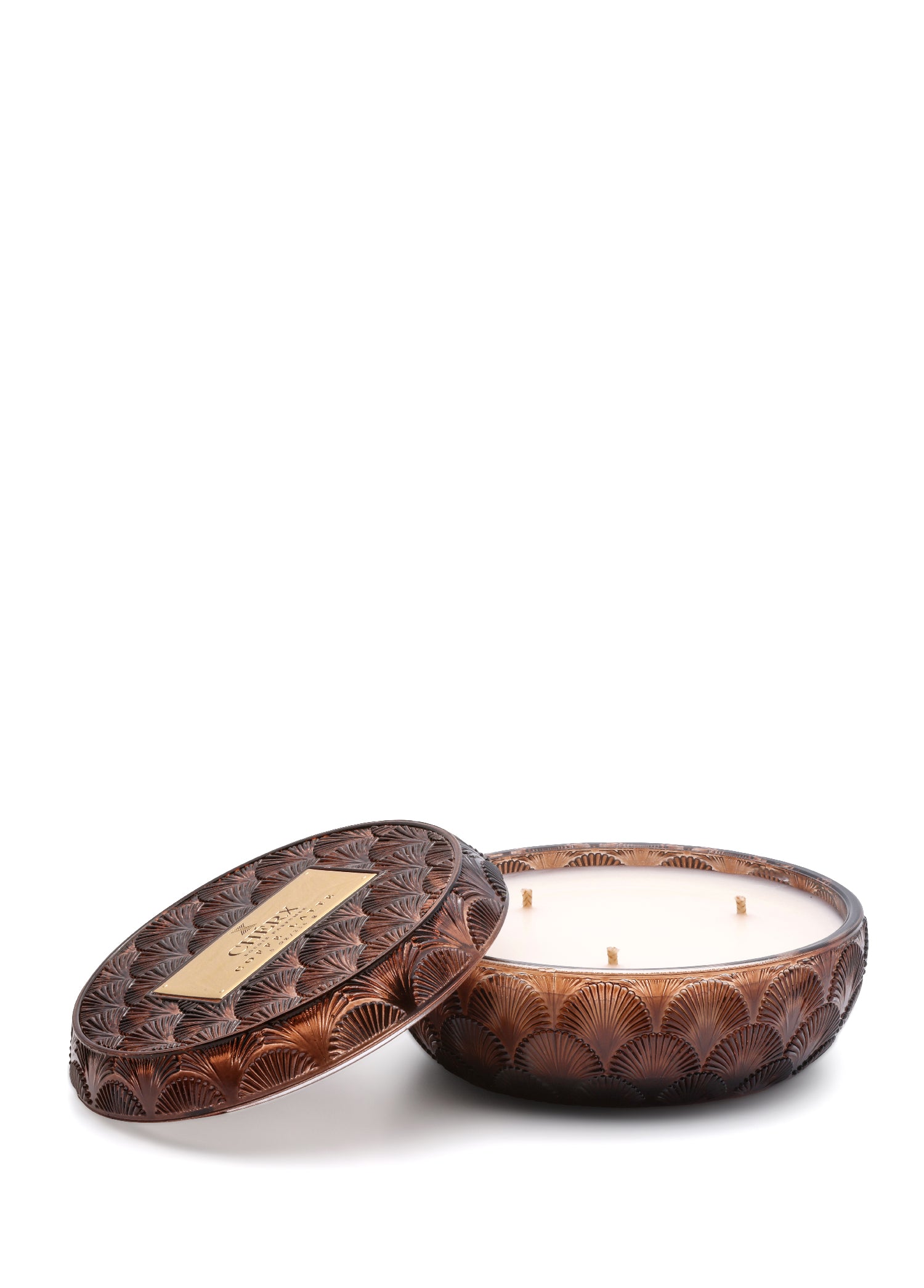 Coffee Latte Glass Bowl Candle