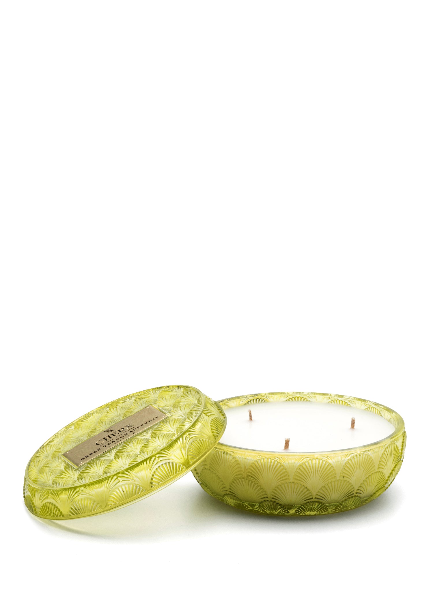 Green Tea & Grapefruit Glass Bowl Candle