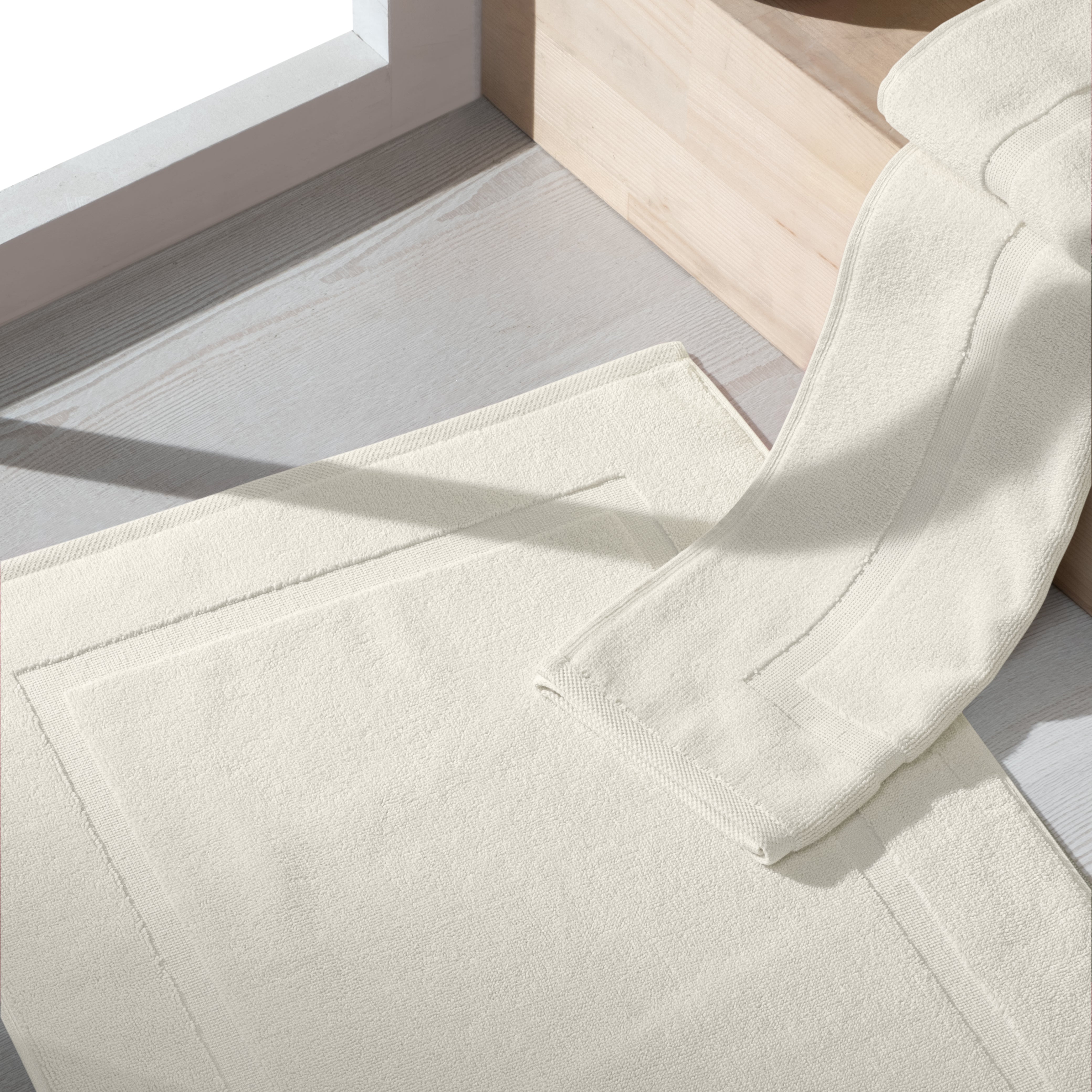 PANEL BANDED 2 PC BATH MAT SET