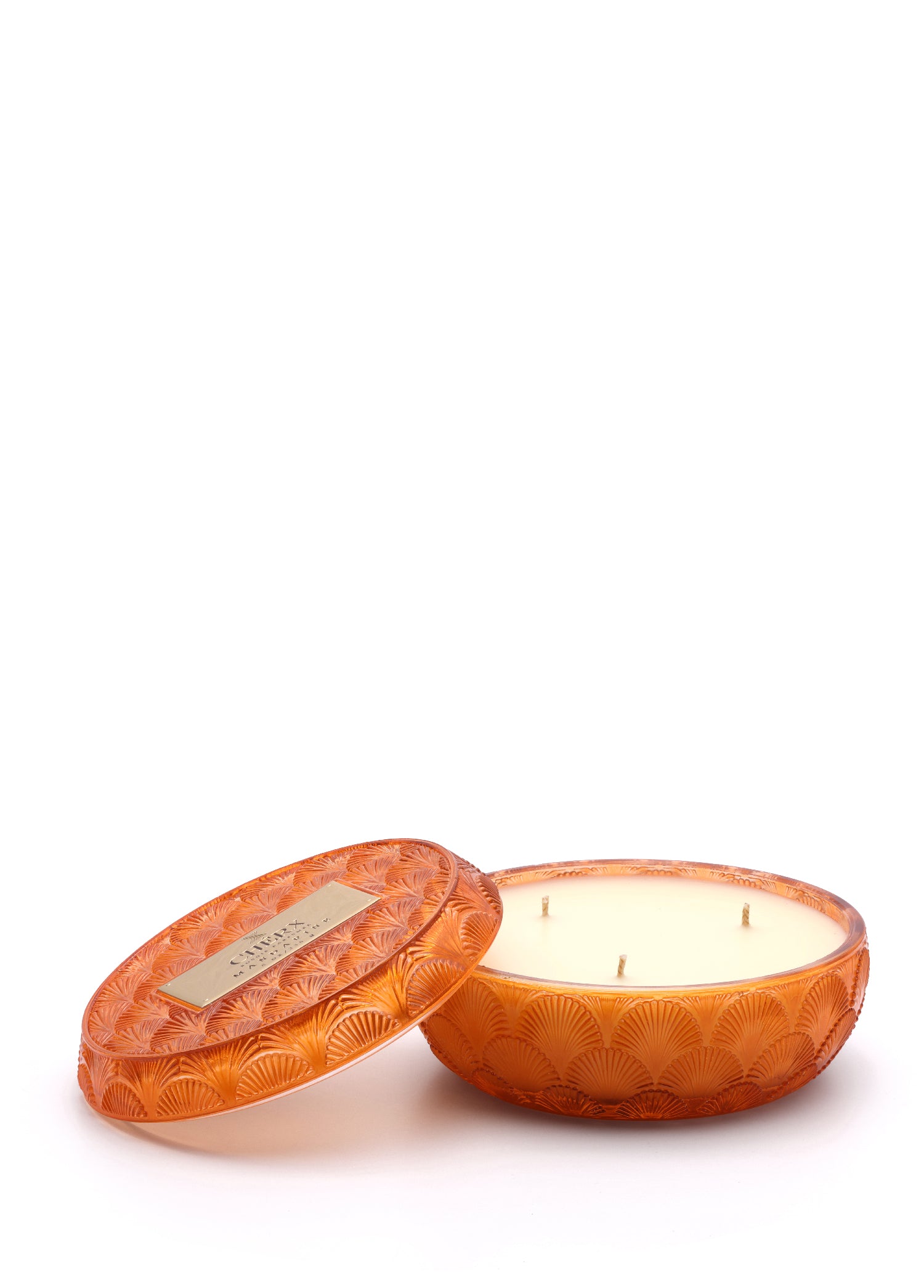 Mandarine Glass Bowl Candle