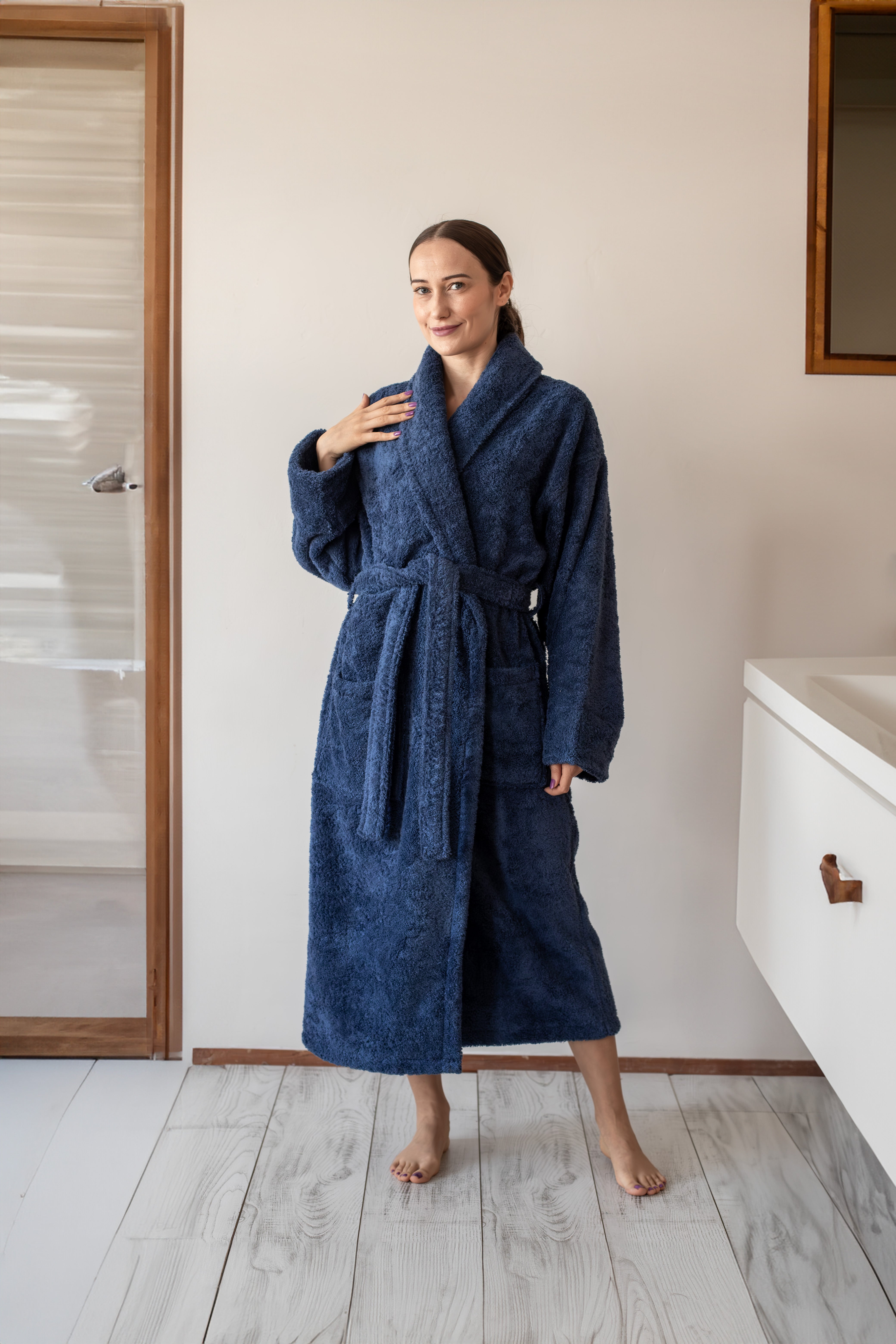 550 GSM Shawl Terry Robe
