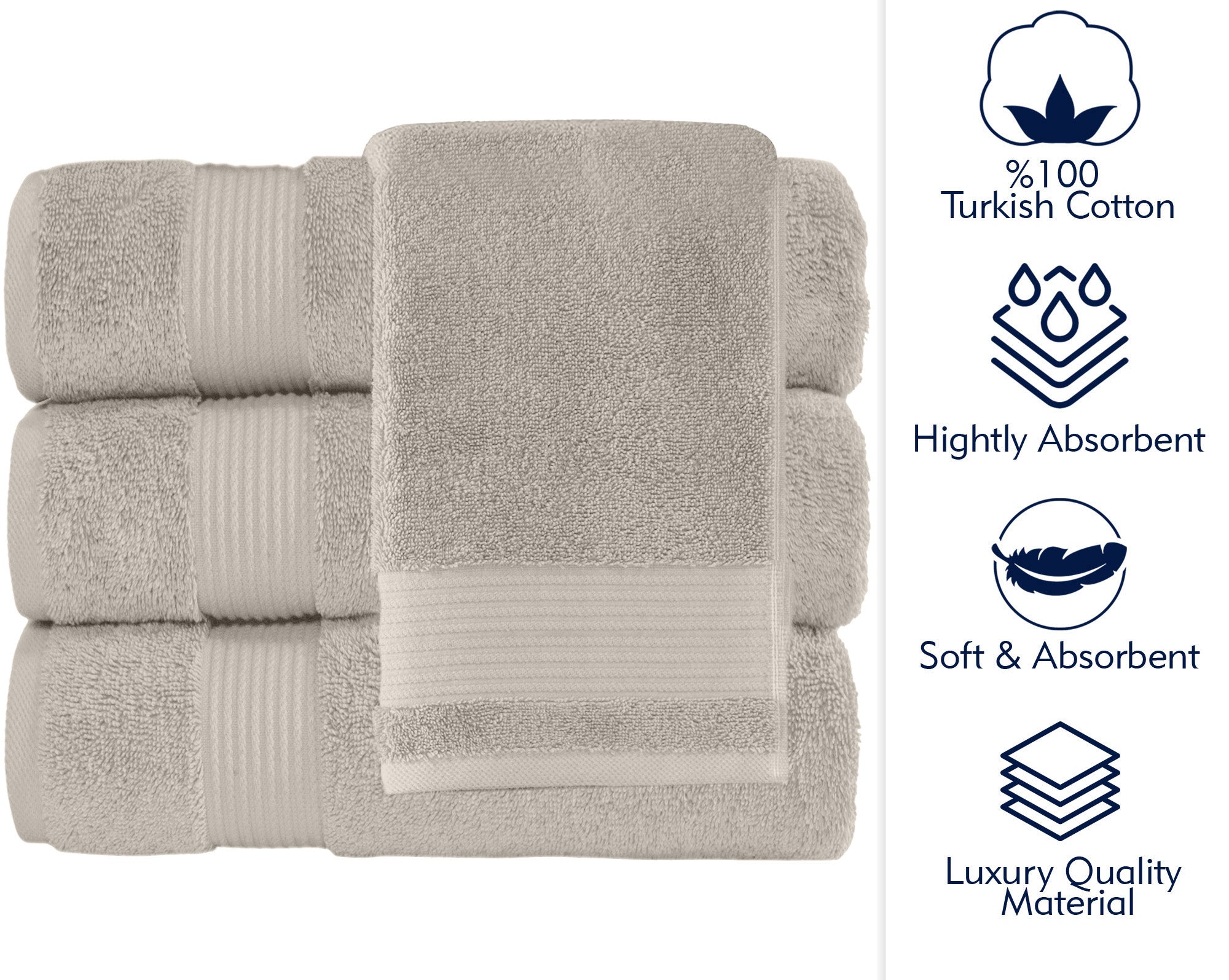 AMADEUS 4 PC BATH TOWEL 30X54