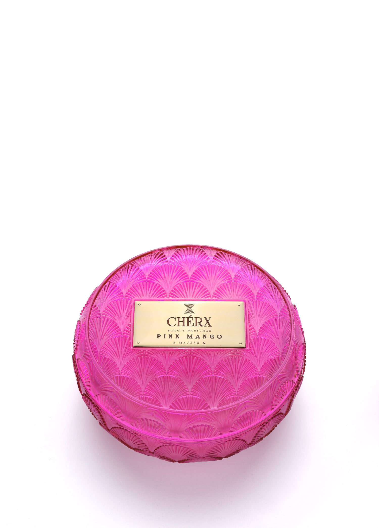 Pink Mango Glass Bowl Candle