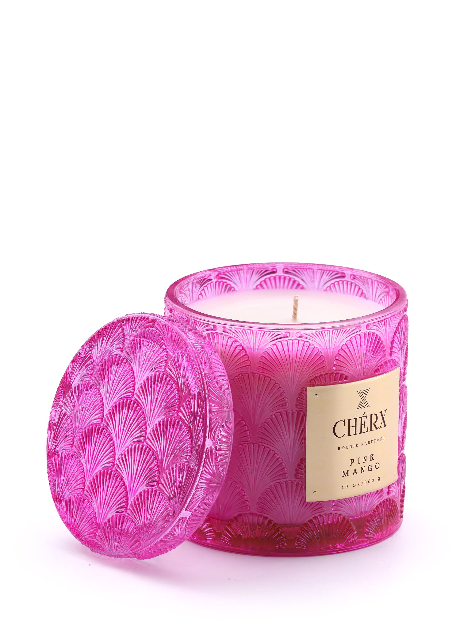 Pink Mango Glass Jar Candle