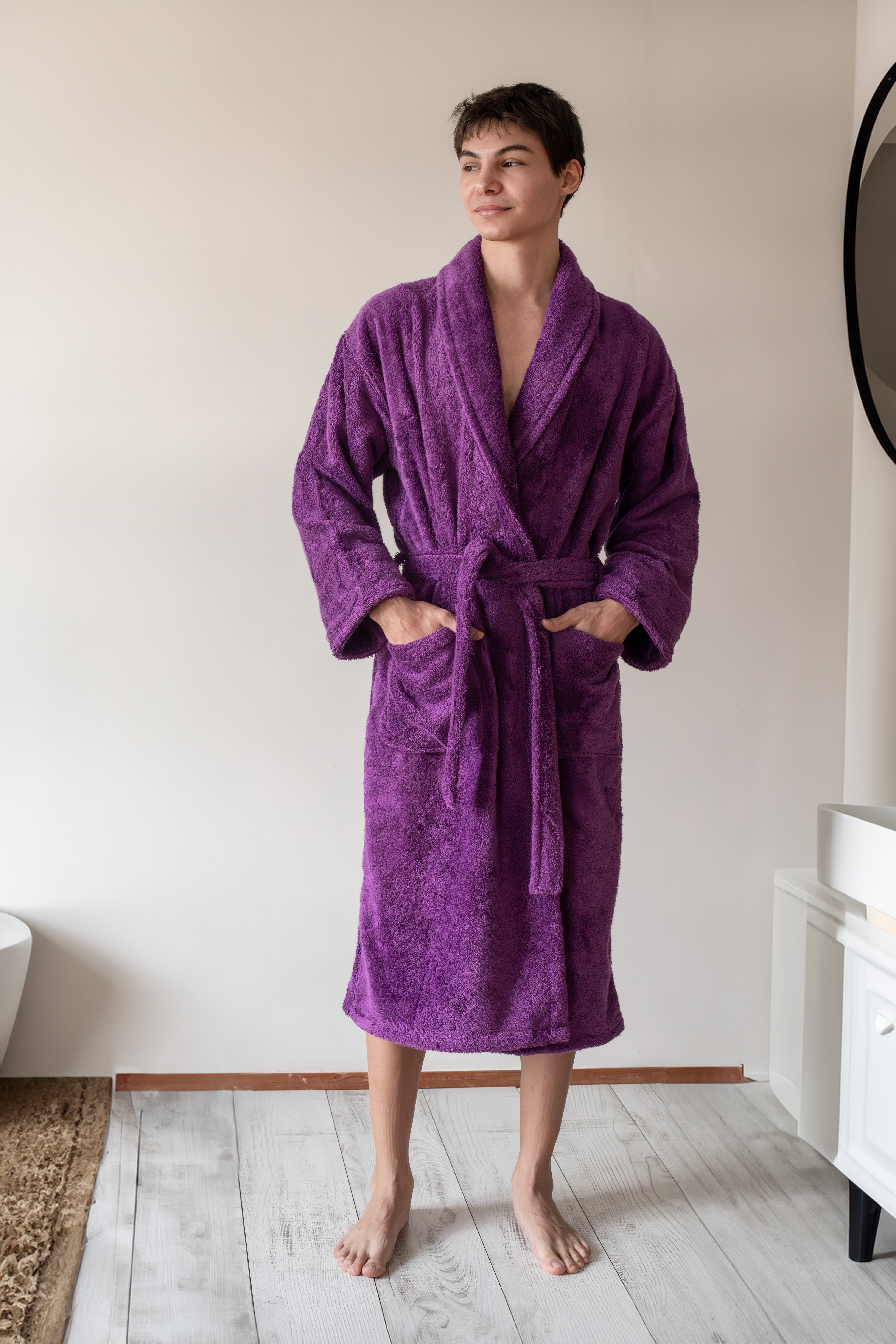 550 GSM Shawl Terry Robe