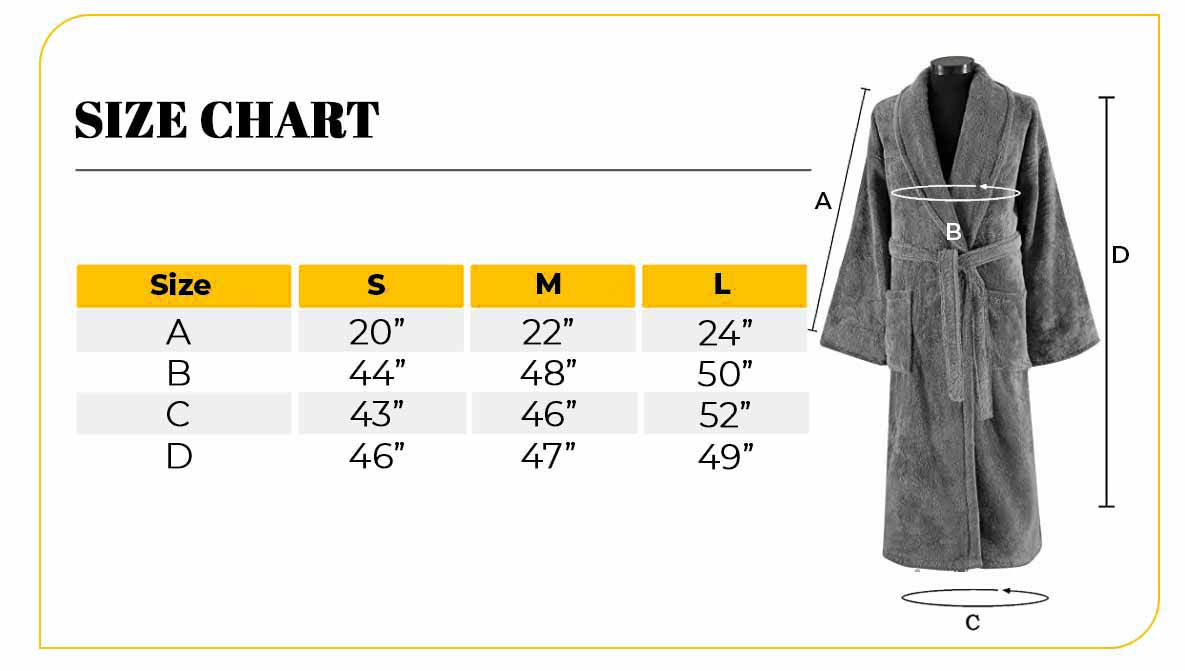 550 GSM Shawl Terry Robe