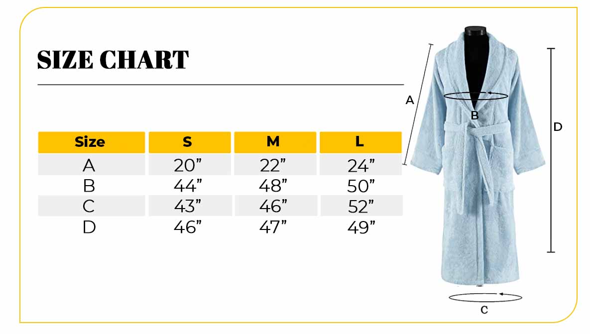 550 GSM Shawl Terry Robe