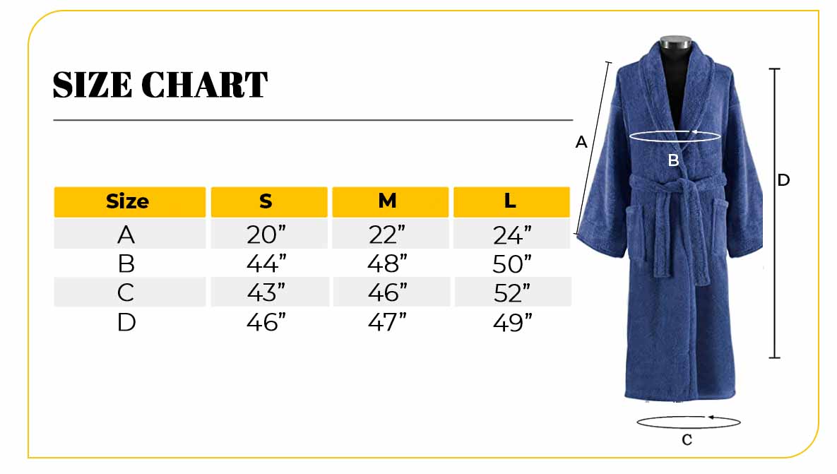 550 GSM Shawl Terry Robe