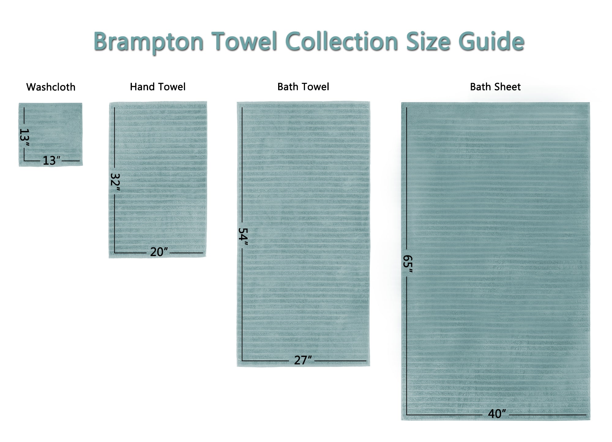 BRAMPTON BATH SHEET SET OF 3