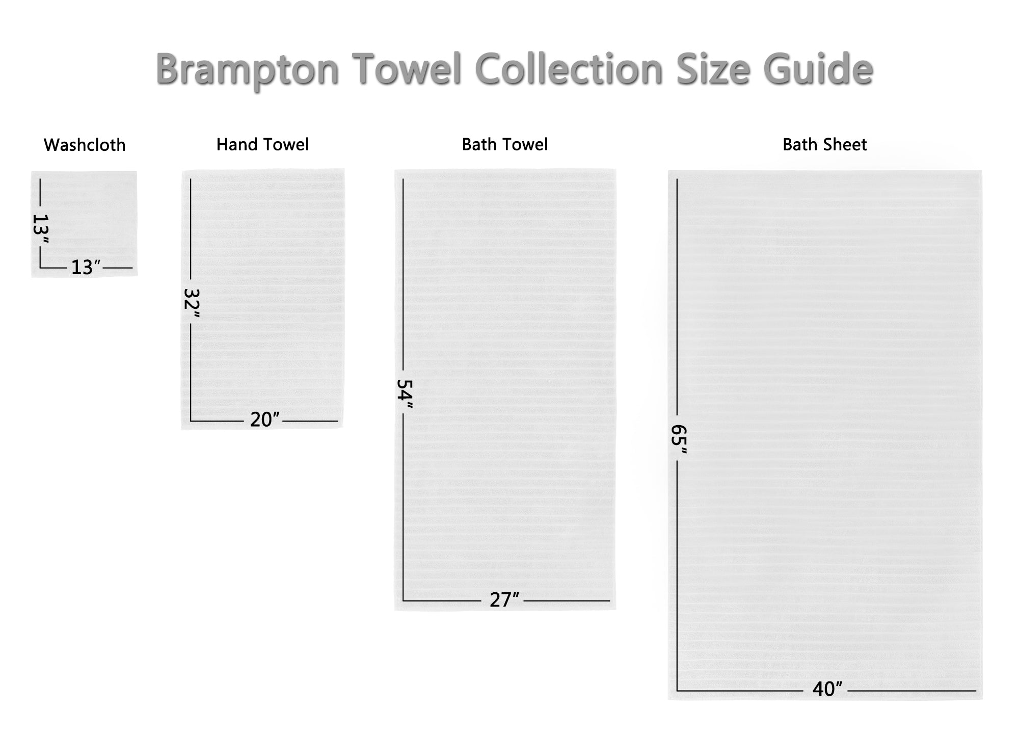 BRAMPTON BATH SHEET SET OF 3