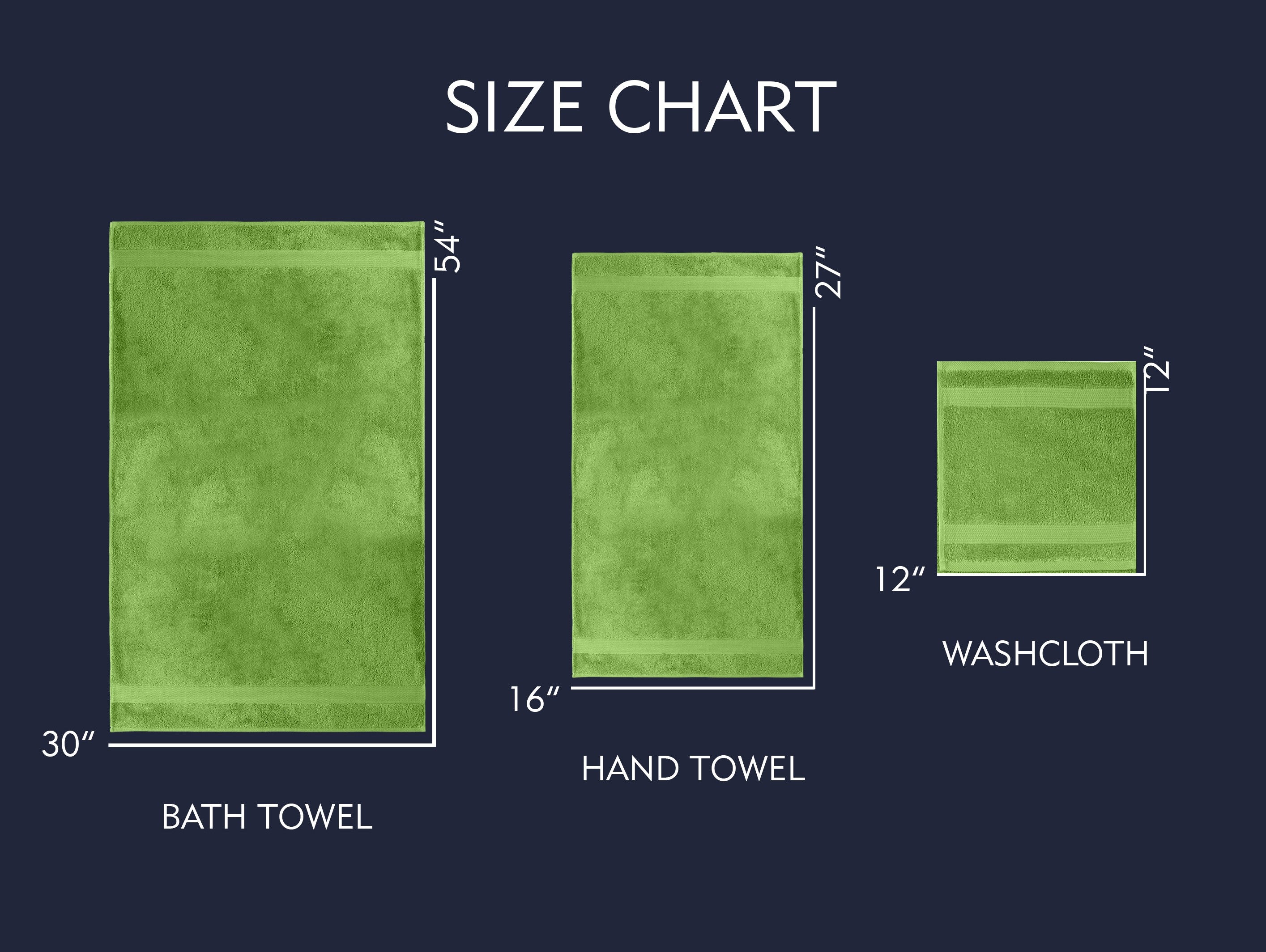 AMADEUS 6 PC HAND TOWEL 16X27