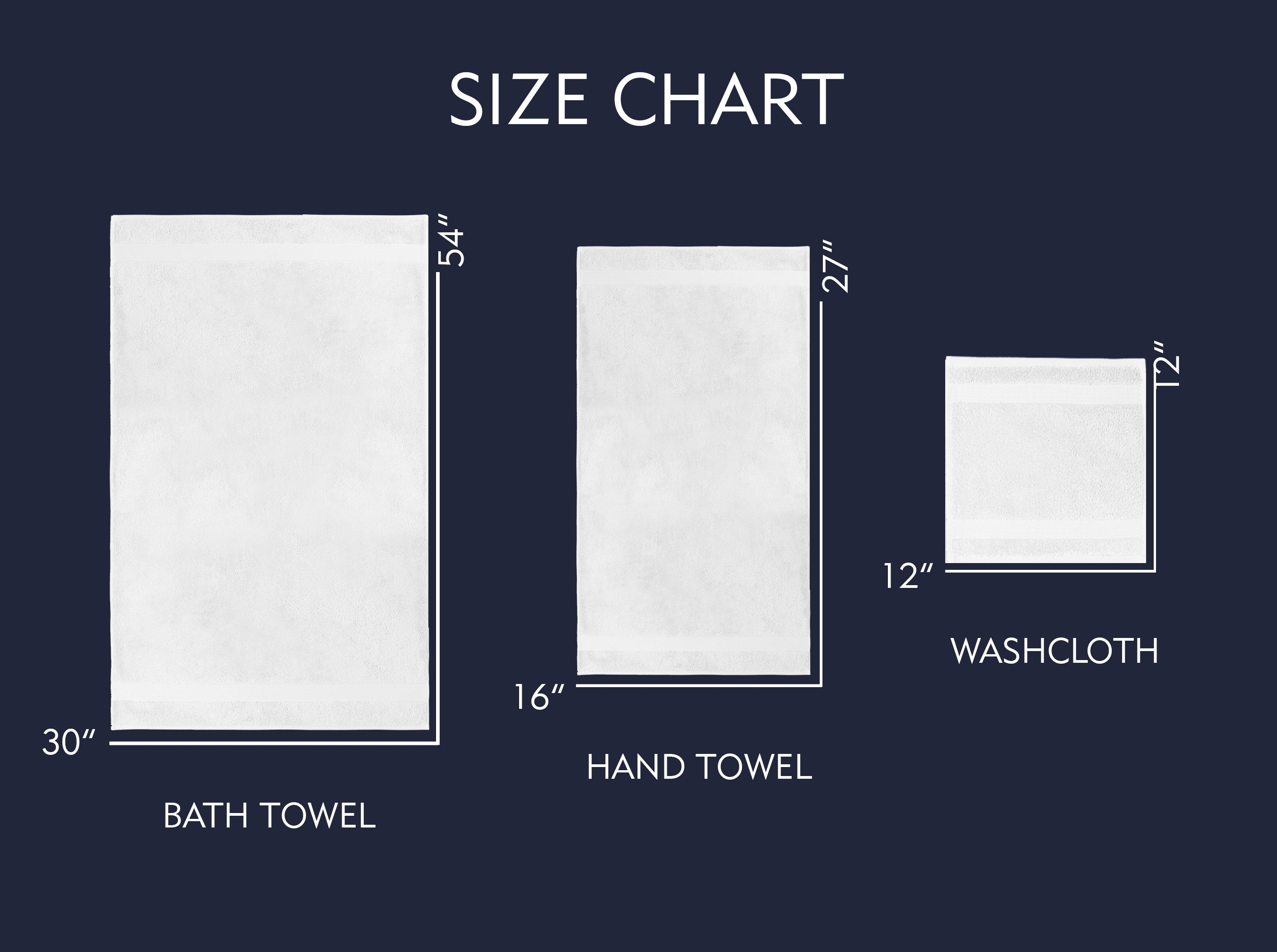 AMADEUS 6 PC HAND TOWEL 16X27