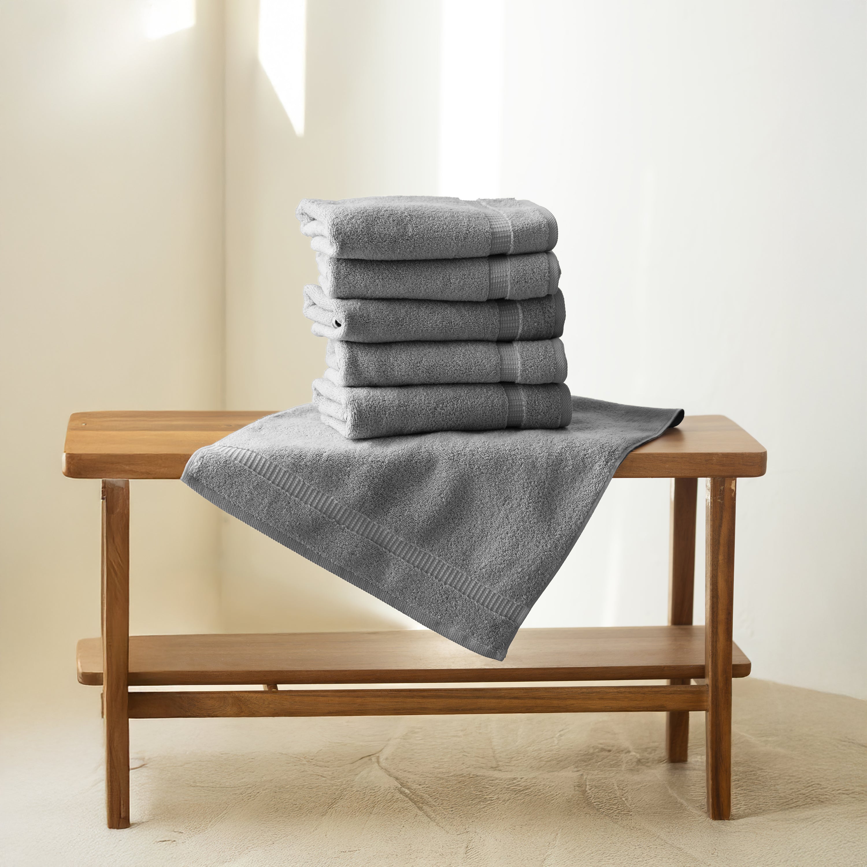 6 Piece Hand Towels - Wholesale Premium Towel Sets - 16 Set Case Pack