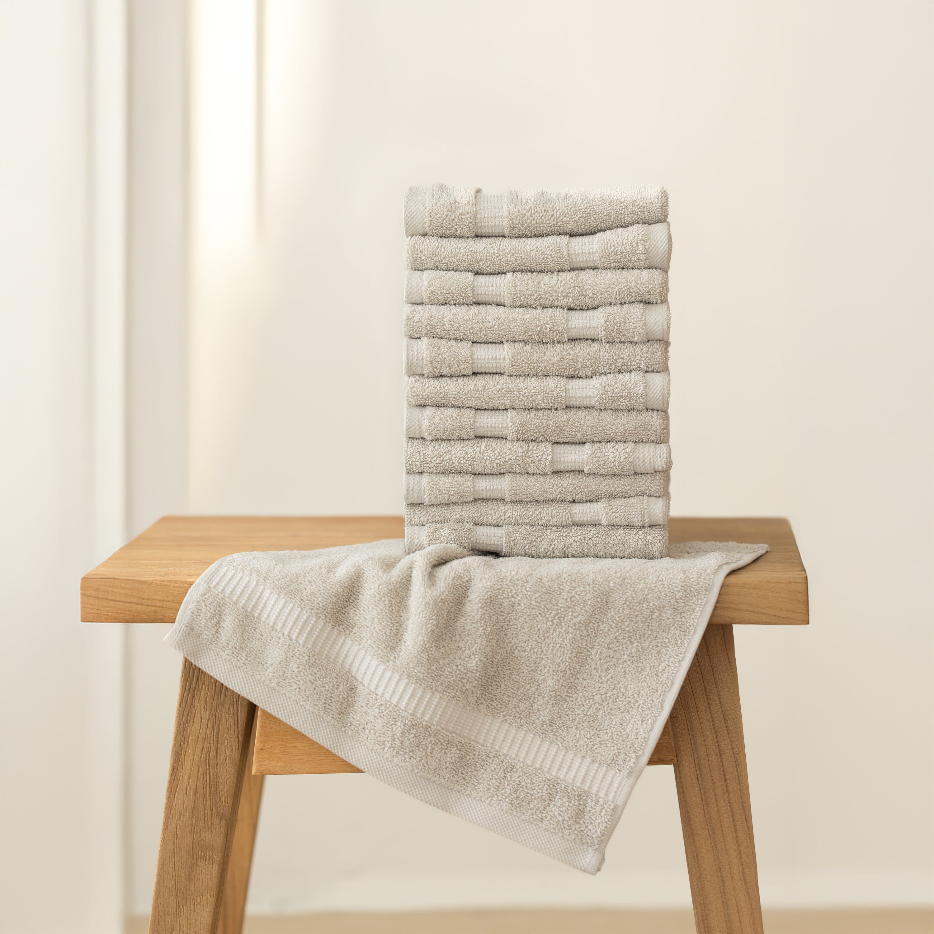 12 Piece Washcloths - Wholesale Premium Towel Sets - 22 Set Case Pack