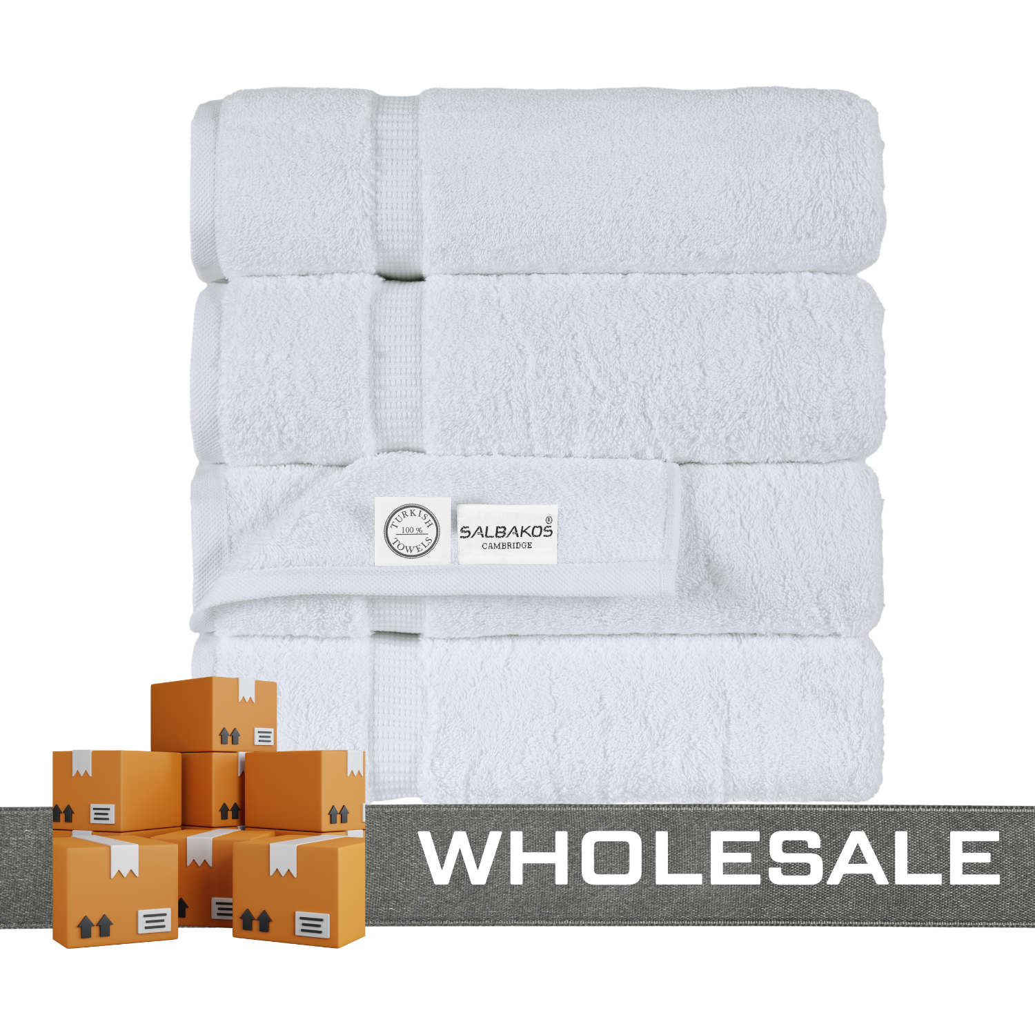 4 Piece Bath Towels - Wholesale Premium Towel Sets - 6 Set Case Pack