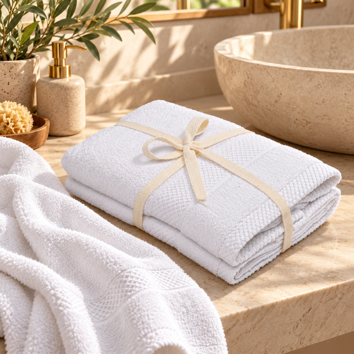 SALBAKOS Madison Zero Twist Hand Towels – 2 Pack