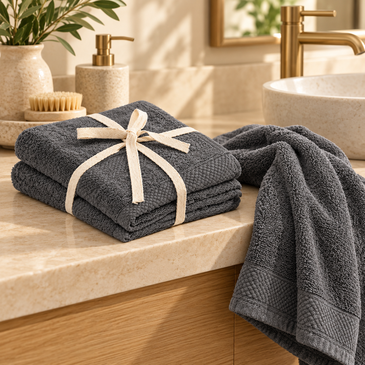 SALBAKOS Madison Zero Twist Hand Towels – 2 Pack