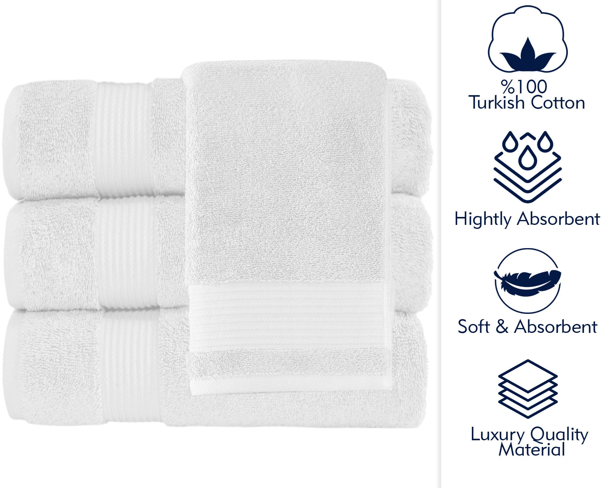 AMADEUS 4 PC BATH TOWEL 30X54
