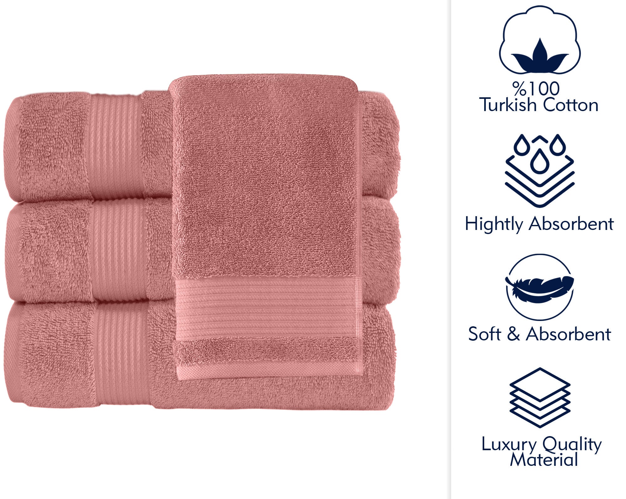 AMADEUS 4 PC BATH TOWEL 30X54