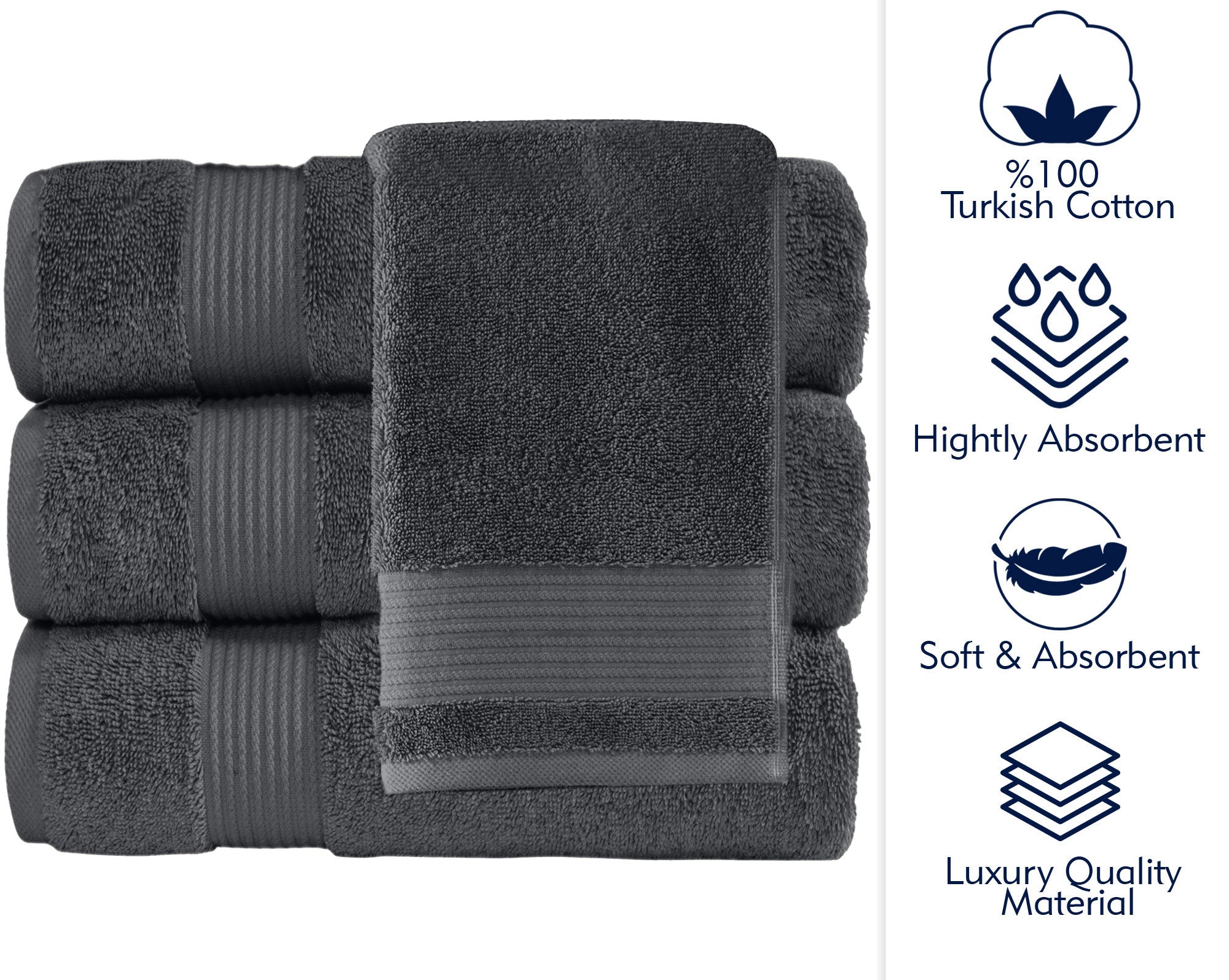 AMADEUS 4 PC BATH TOWEL 30X54