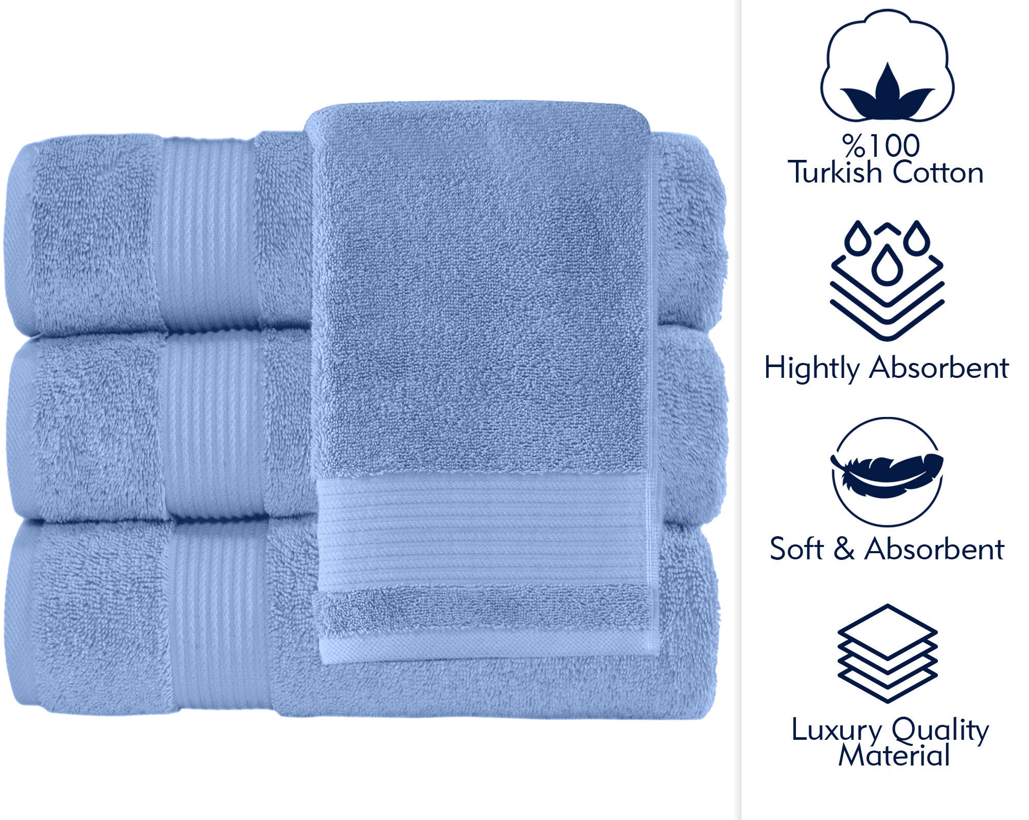 AMADEUS 4 PC BATH TOWEL 30X54