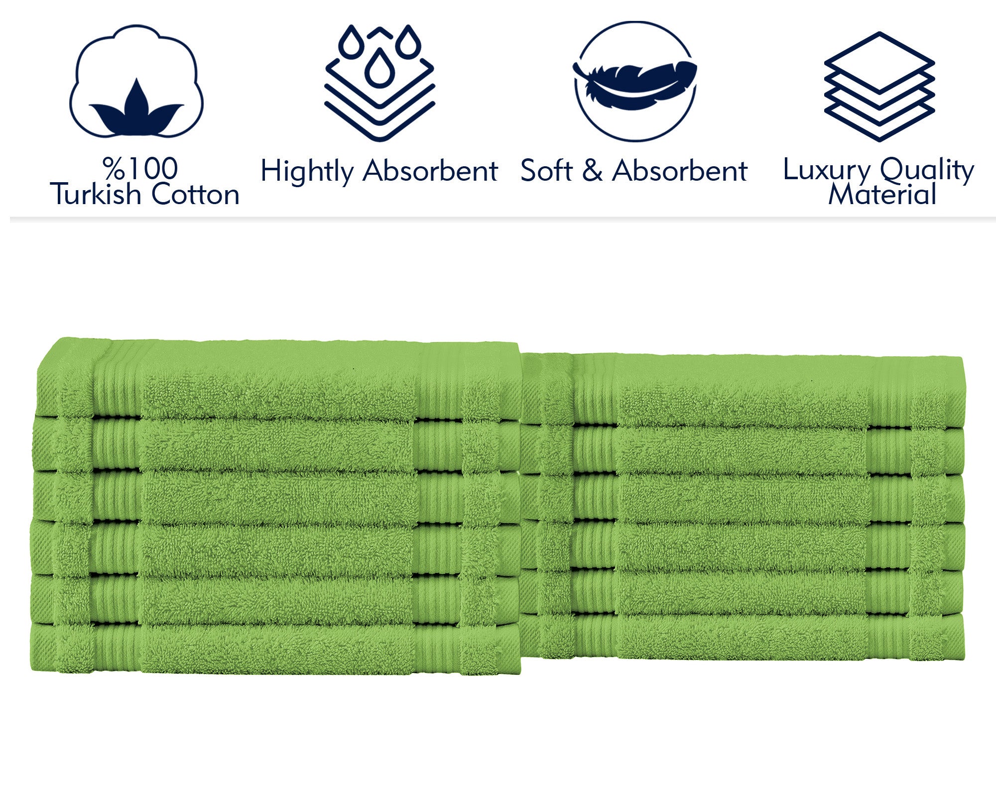 AMADEUS WASHCLOTH 12 PC 12X12