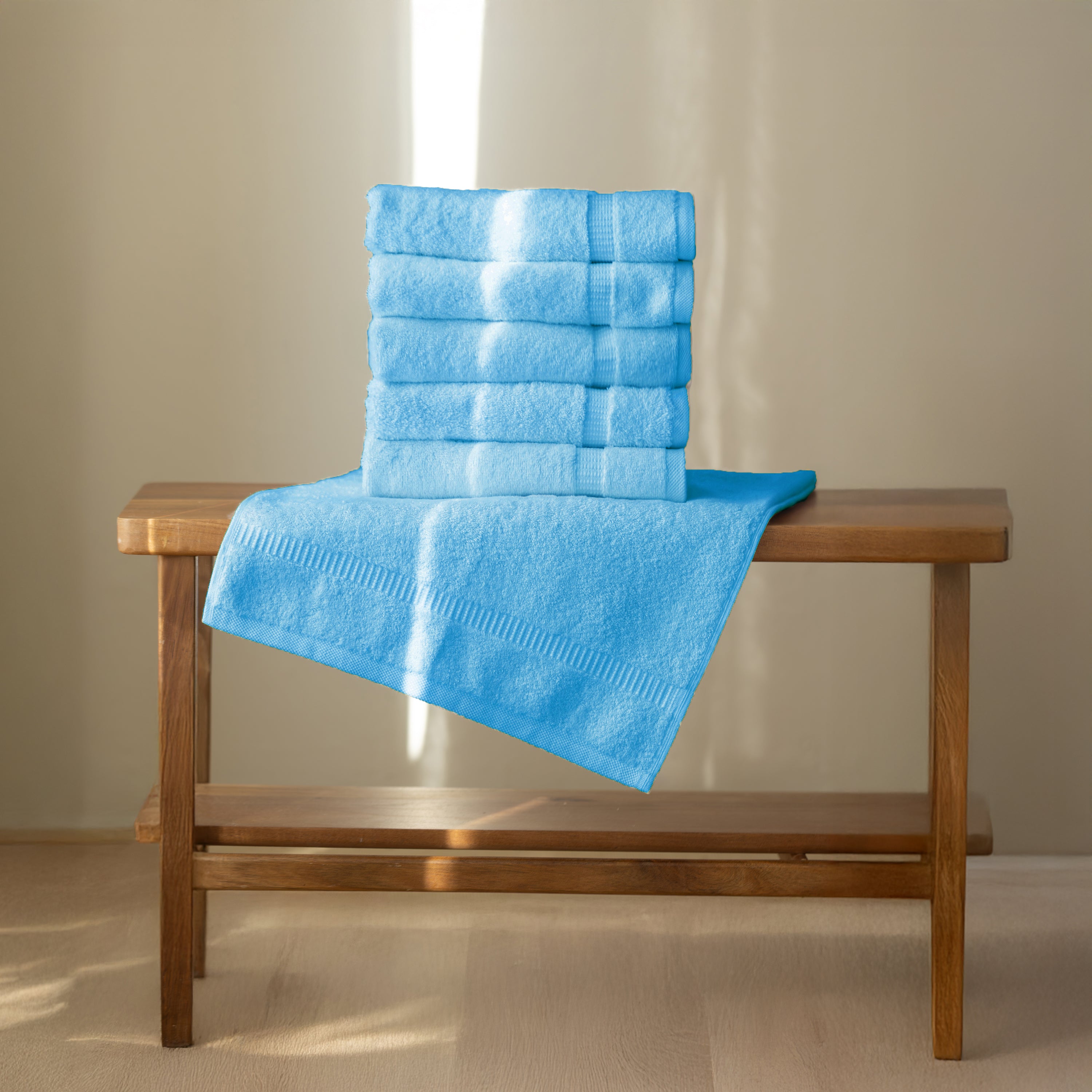 6 Piece Hand Towels - Wholesale Premium Towel Sets - 16 Set Case Pack