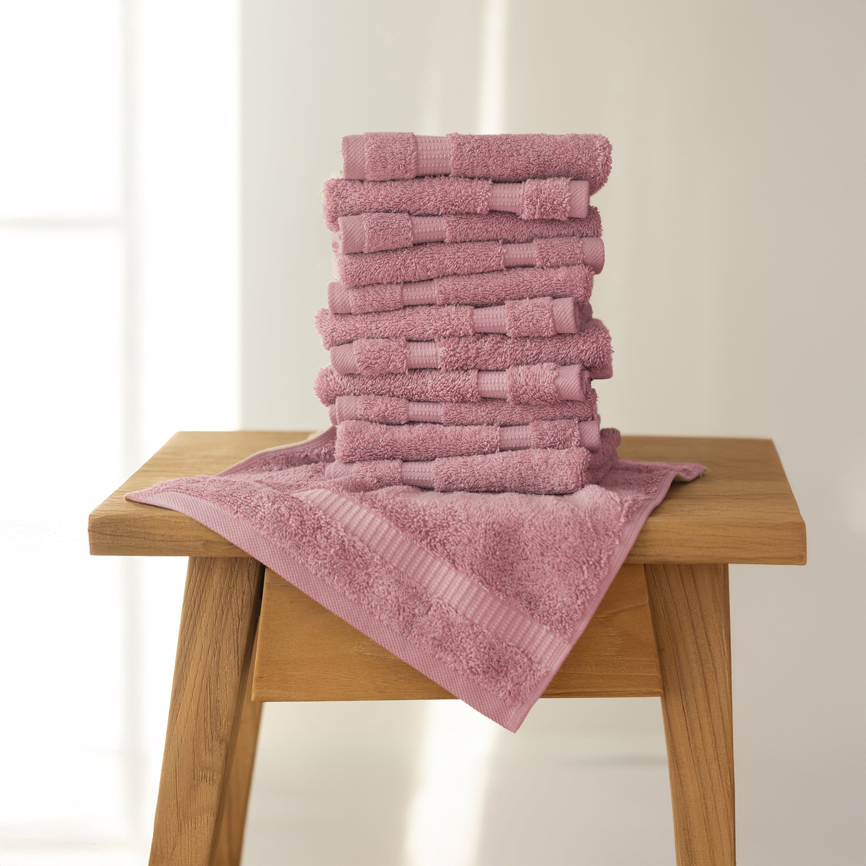 12 Piece Washcloths - Wholesale Premium Towel Sets - 22 Set Case Pack