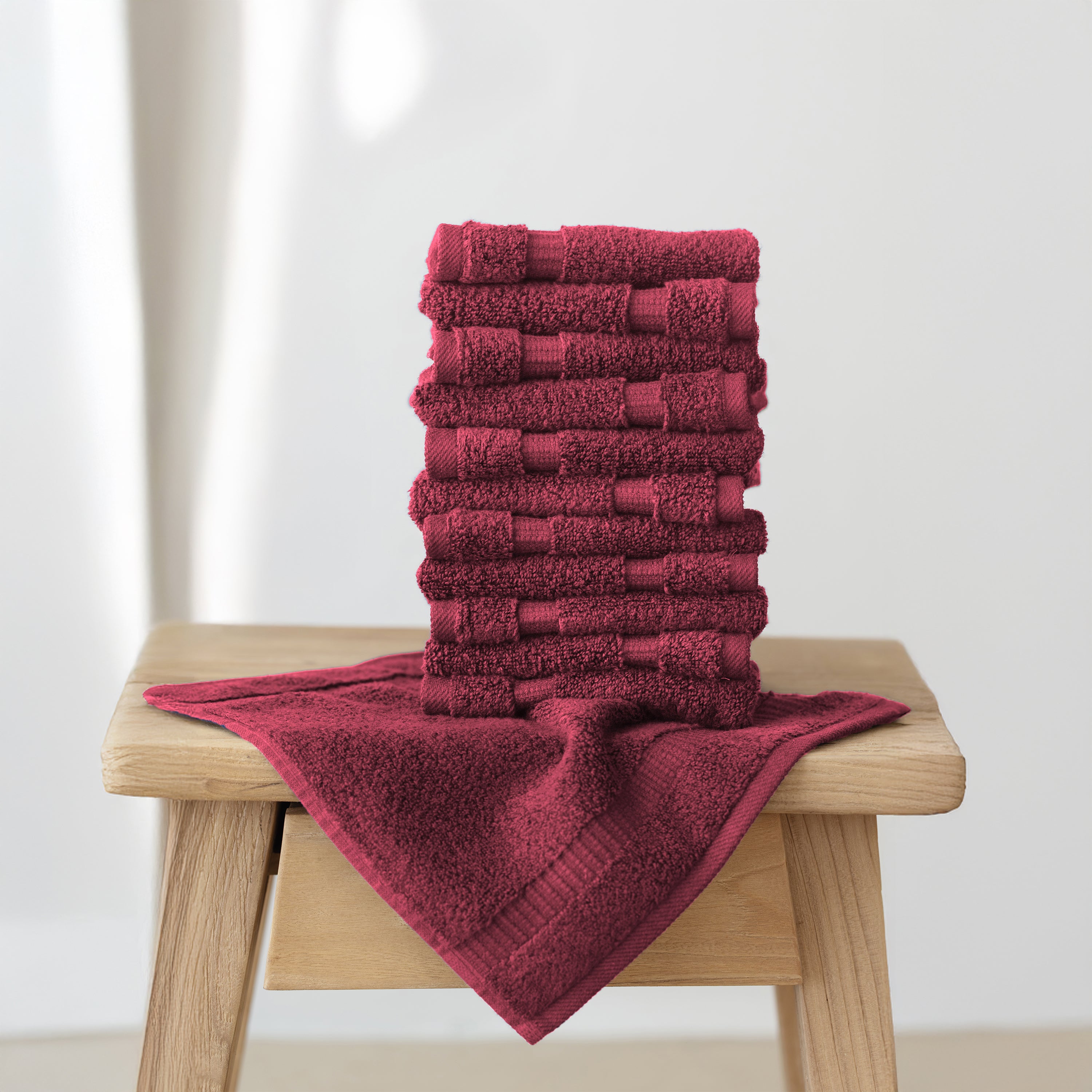 12 Piece Washcloths - Wholesale Premium Towel Sets - 22 Set Case Pack