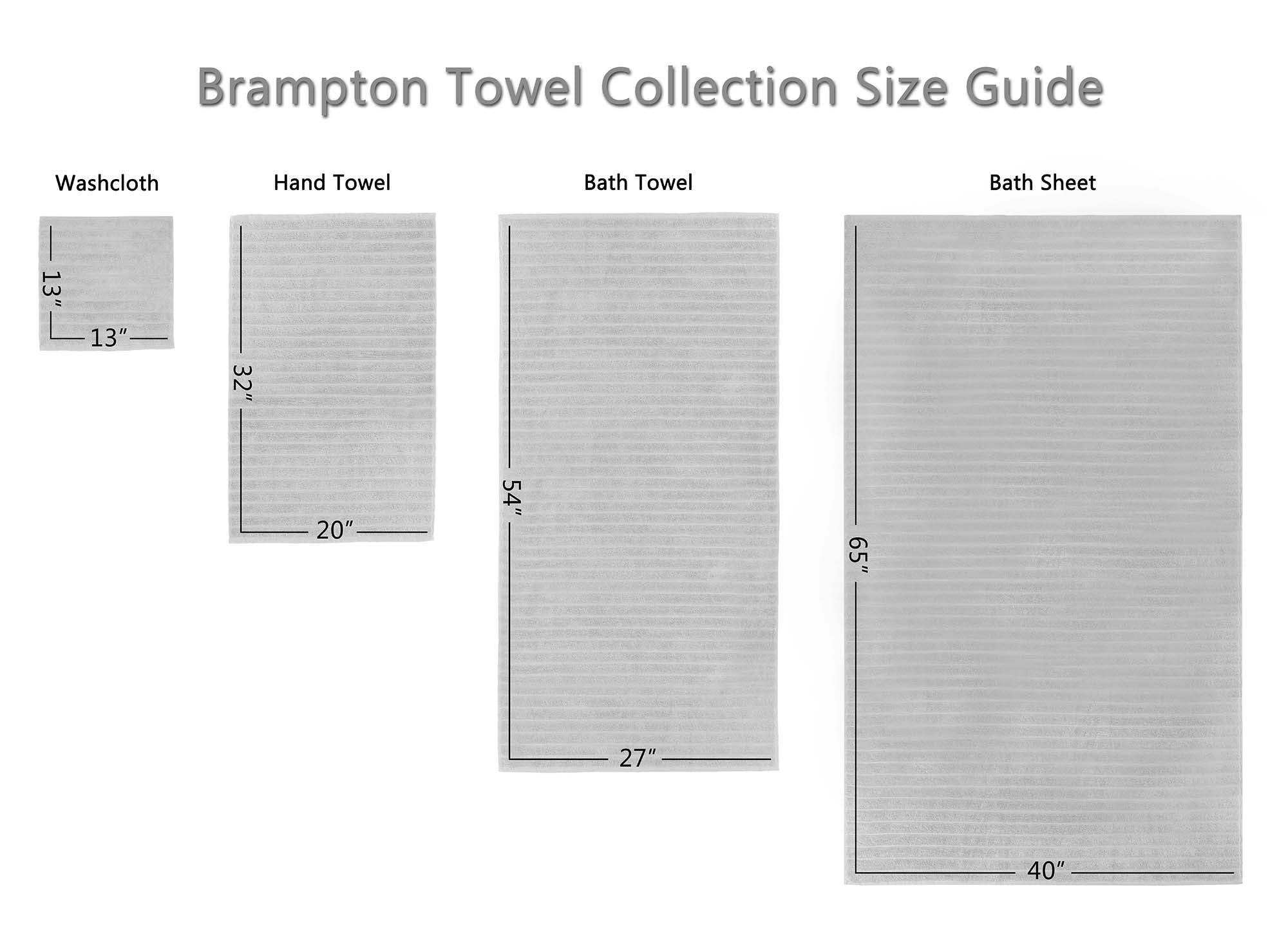 BRAMPTON  BATH SHEET SET OF 3