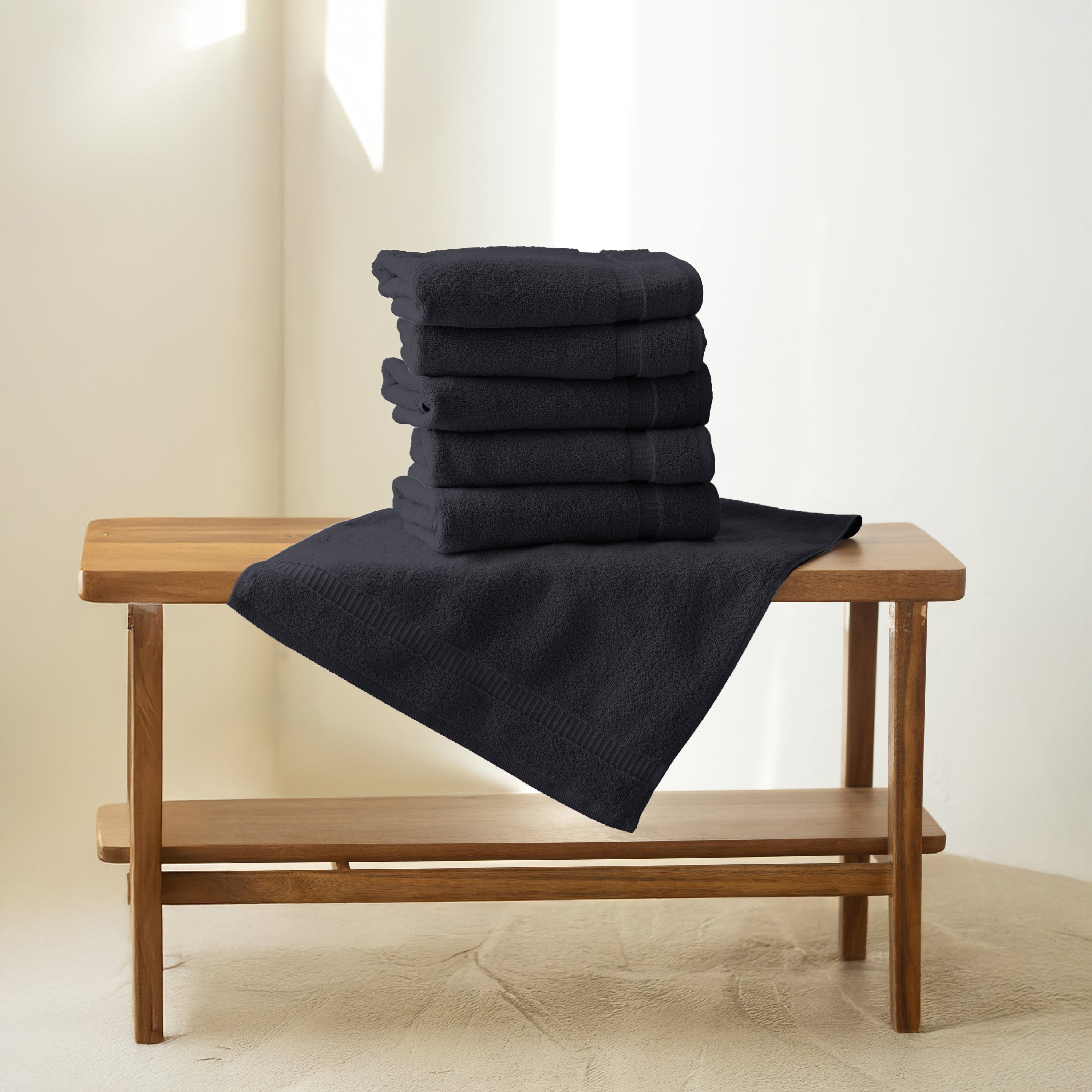 6 Piece Hand Towels - Wholesale Premium Towel Sets - 16 Set Case Pack