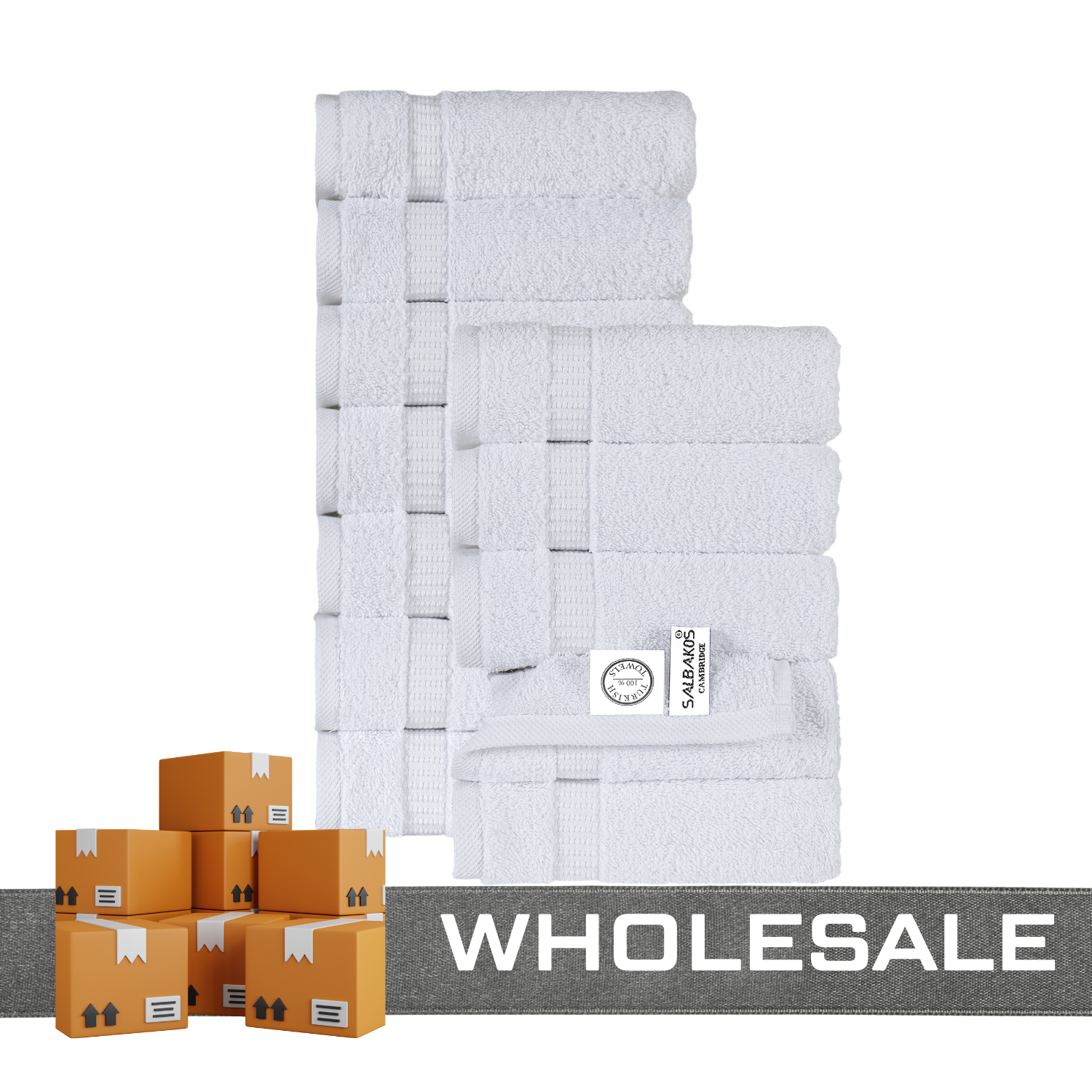 12 Piece Washcloths - Wholesale Premium Towel Sets - 22 Set Case Pack