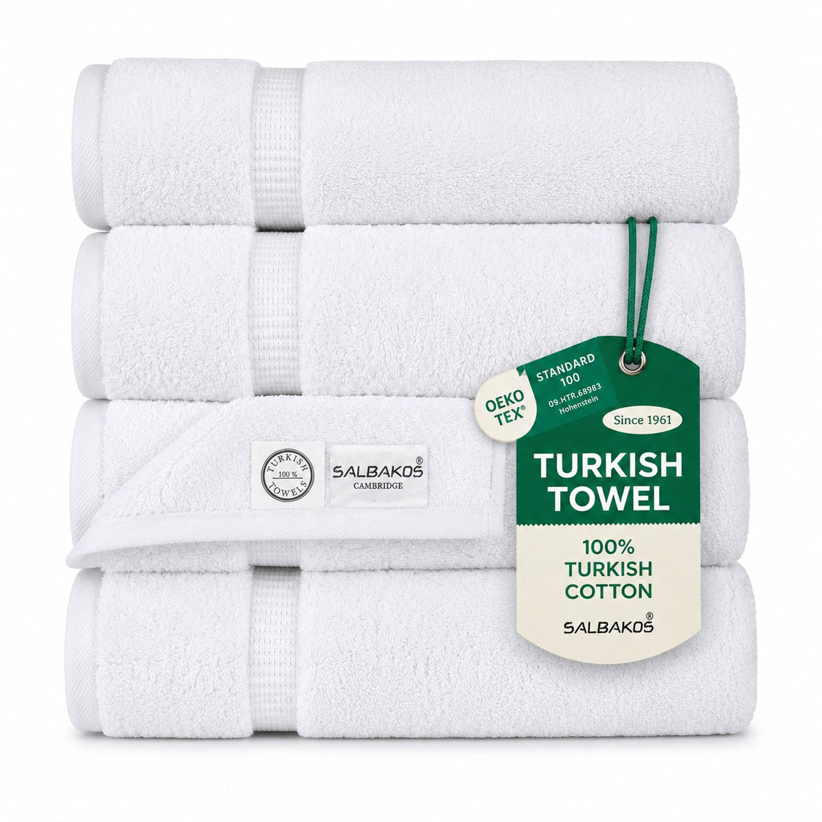 Cambridge Turkish Cotton Bath Towel Set (4-Piece)