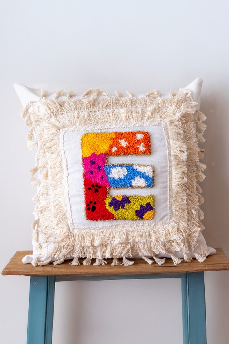 HANDMADE PUNCH NEEDLE PILLOW
